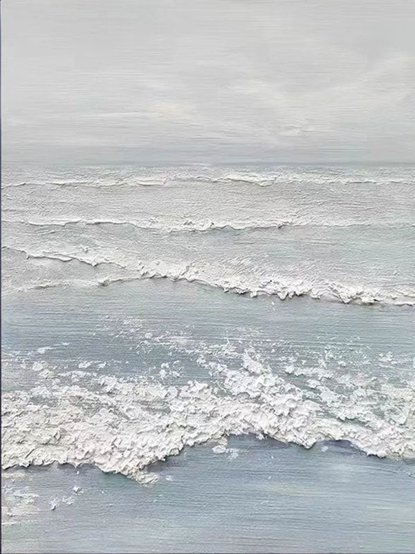 Unique Ocean Wall Art: Large Textured Seascape Canvas #ZZ 045