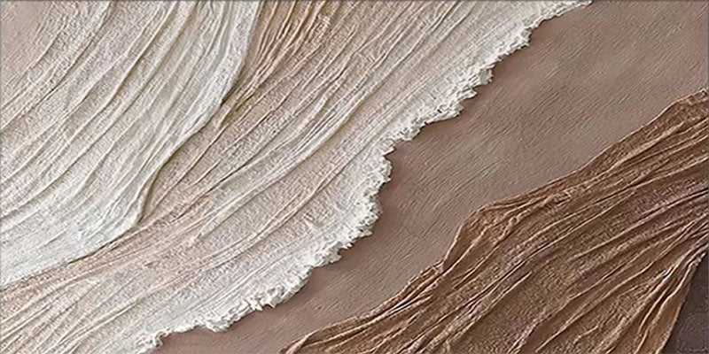 Oversized Neutral Canvas Wall Art Textured Ocean Panels #ZZ 062