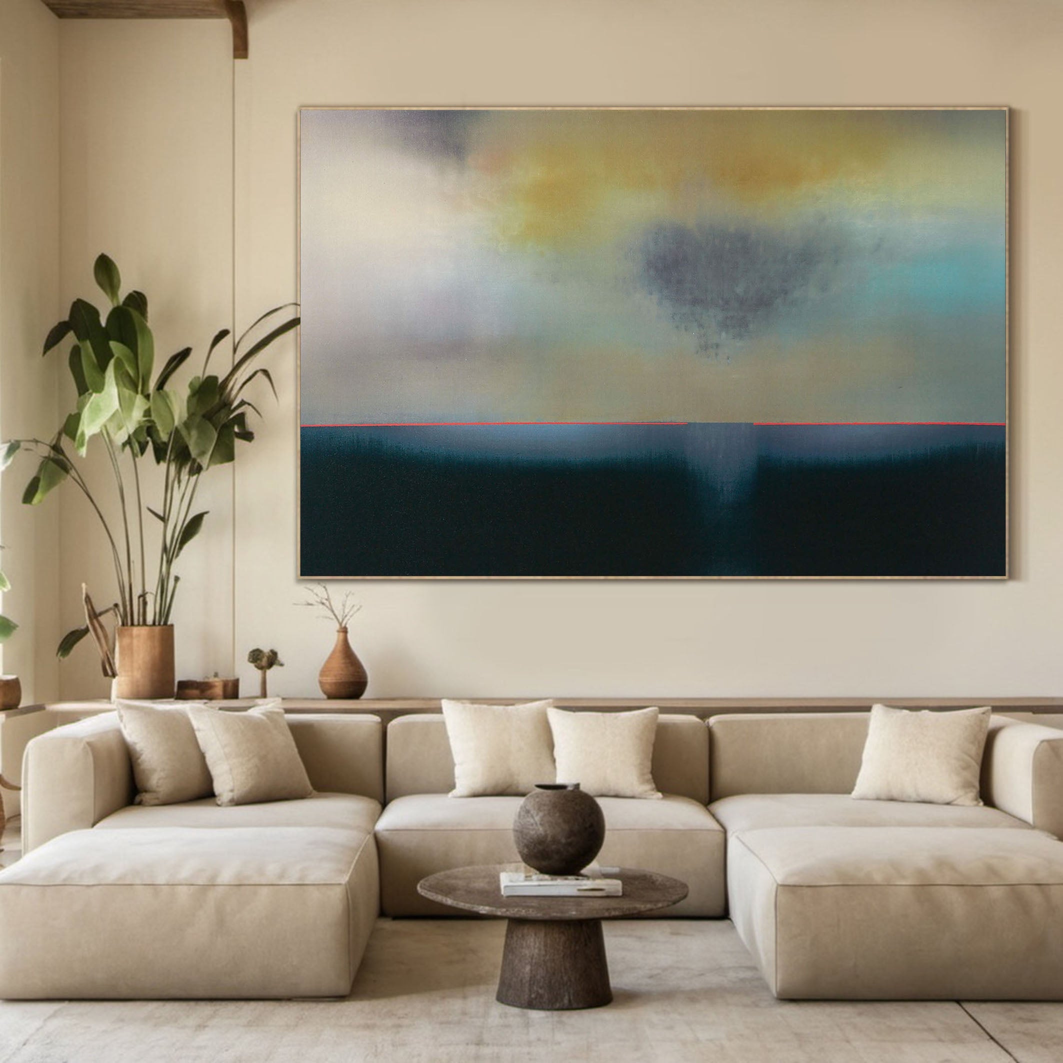 Colorful Modern Abstract Oil Painting - Handmade #TC 143