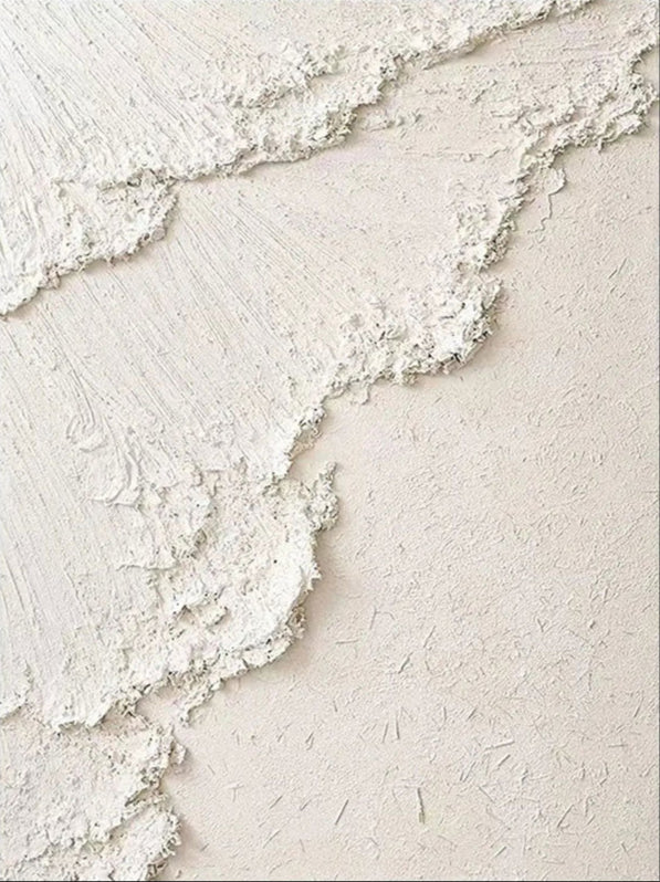 Oversized Ocean Wall Art | Textured Neutral Abstract Painting for Hallway #ZZ 124