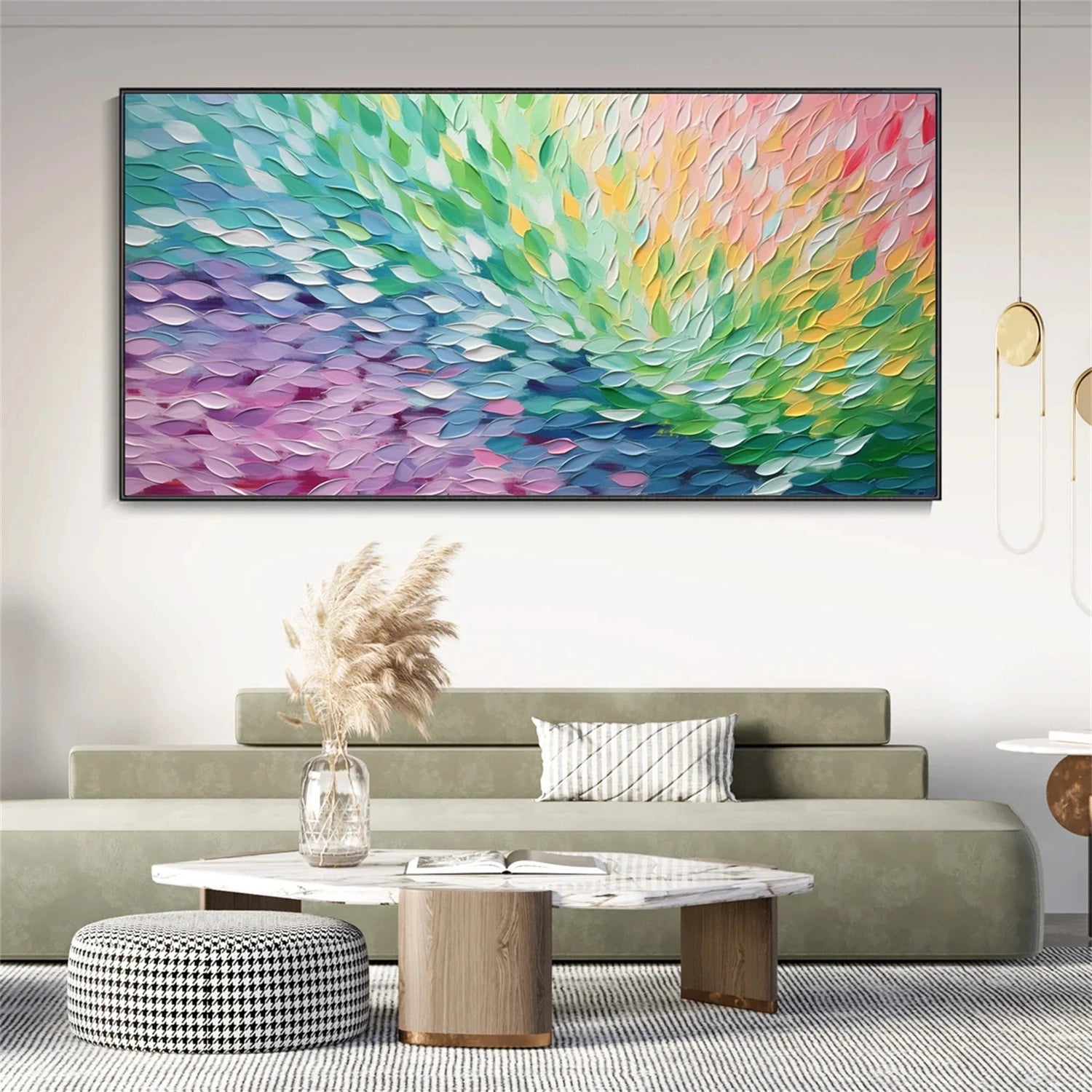 Handmade and Unique Textured Painting Art | Ocean Wave Decor #JJ 334