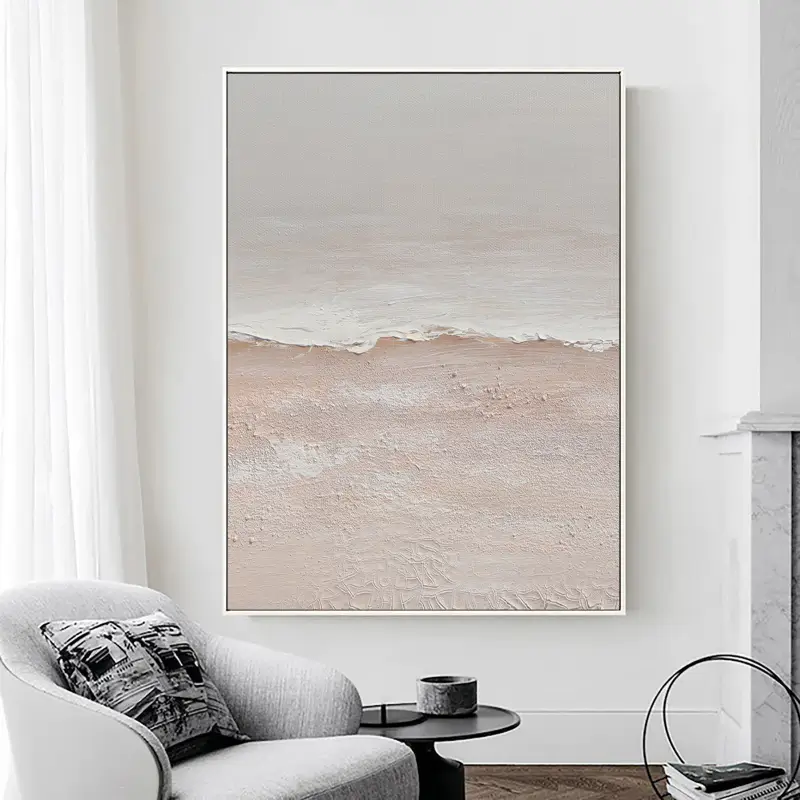 Calm Ocean Horizon Painting – Peaceful Home Wall Decor #JJ 287