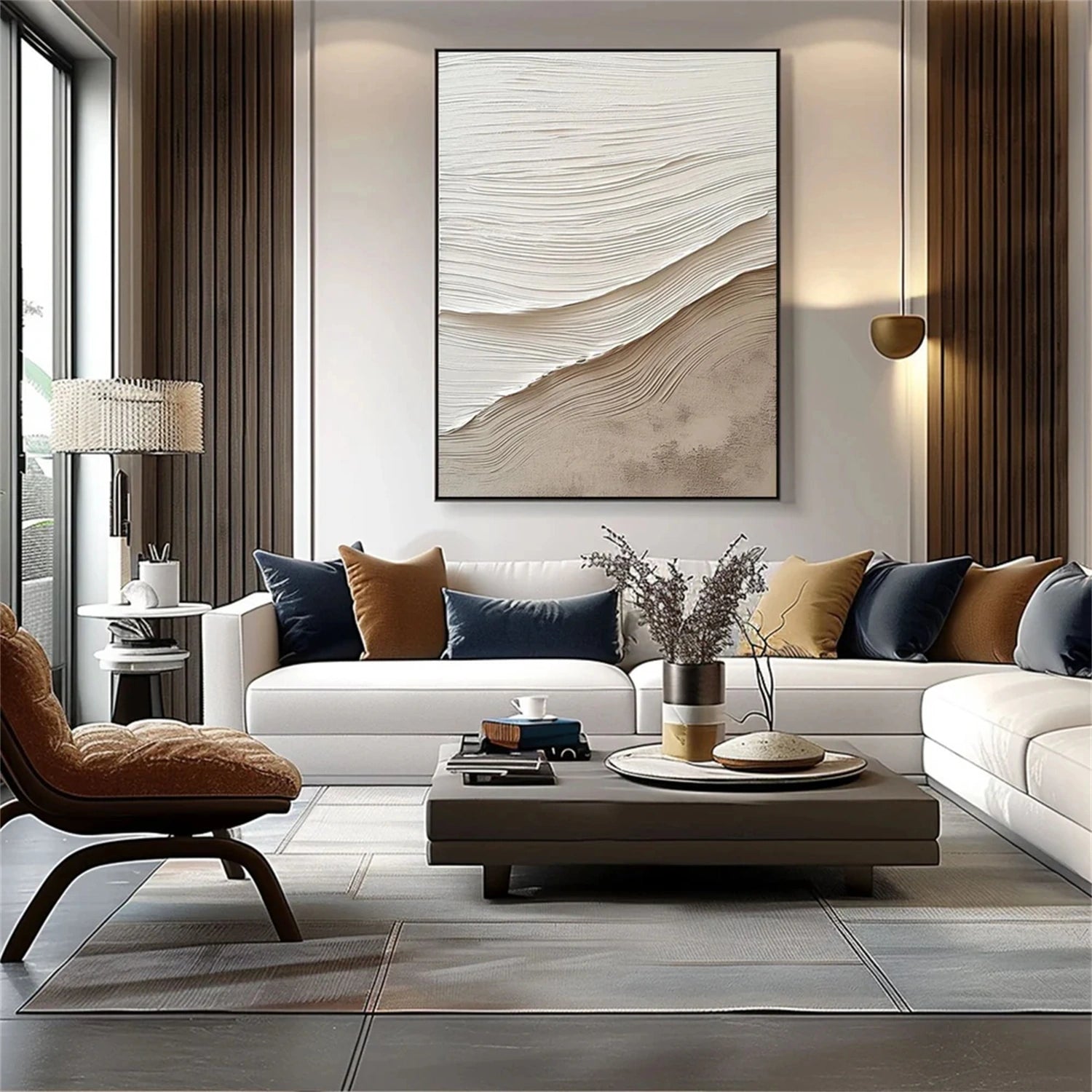 Tactile Neutral Wall Art – Earthy Textured Minimalism #JJ 143