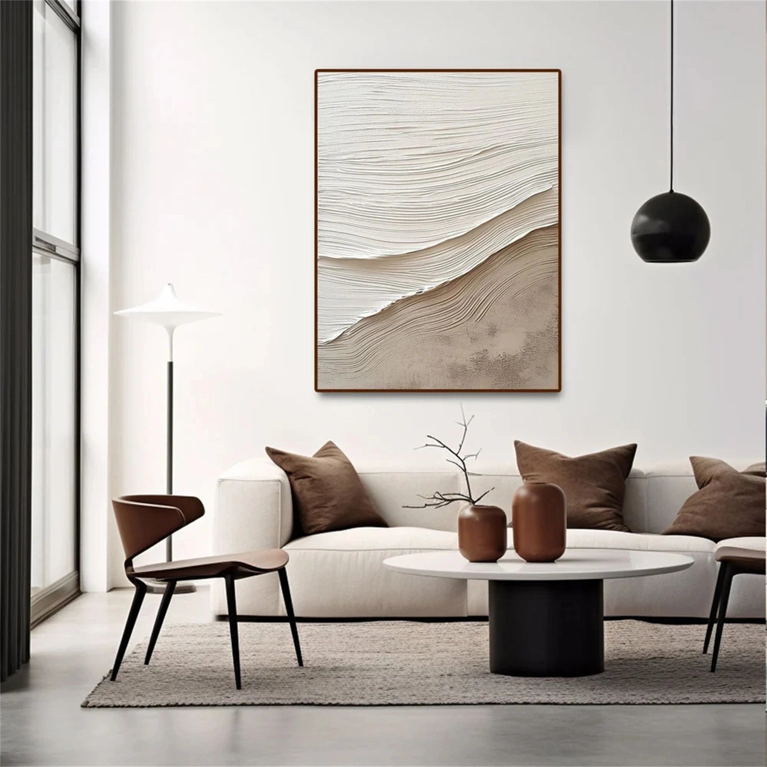 Tactile Neutral Wall Art – Earthy Textured Minimalism #JJ 143