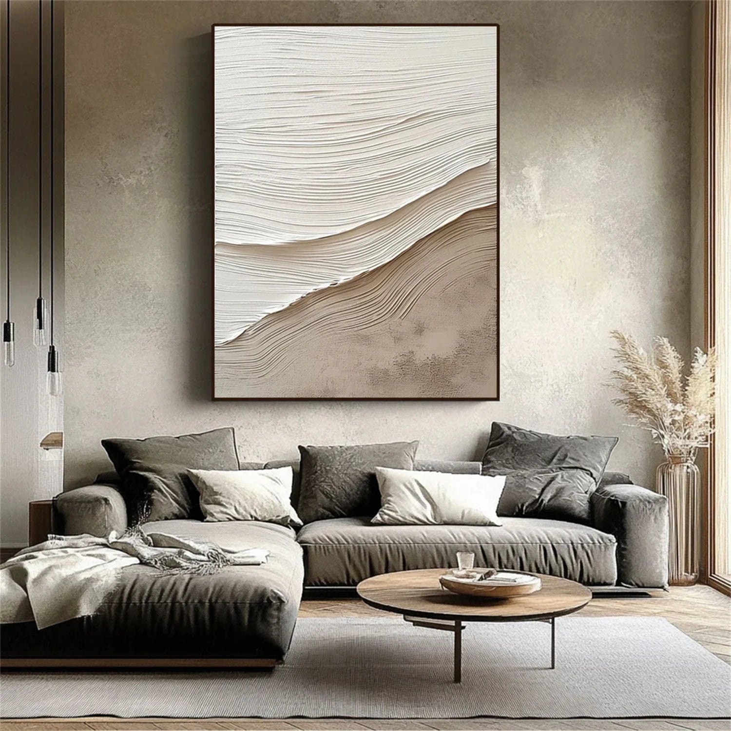 Tactile Neutral Wall Art – Earthy Textured Minimalism #JJ 143