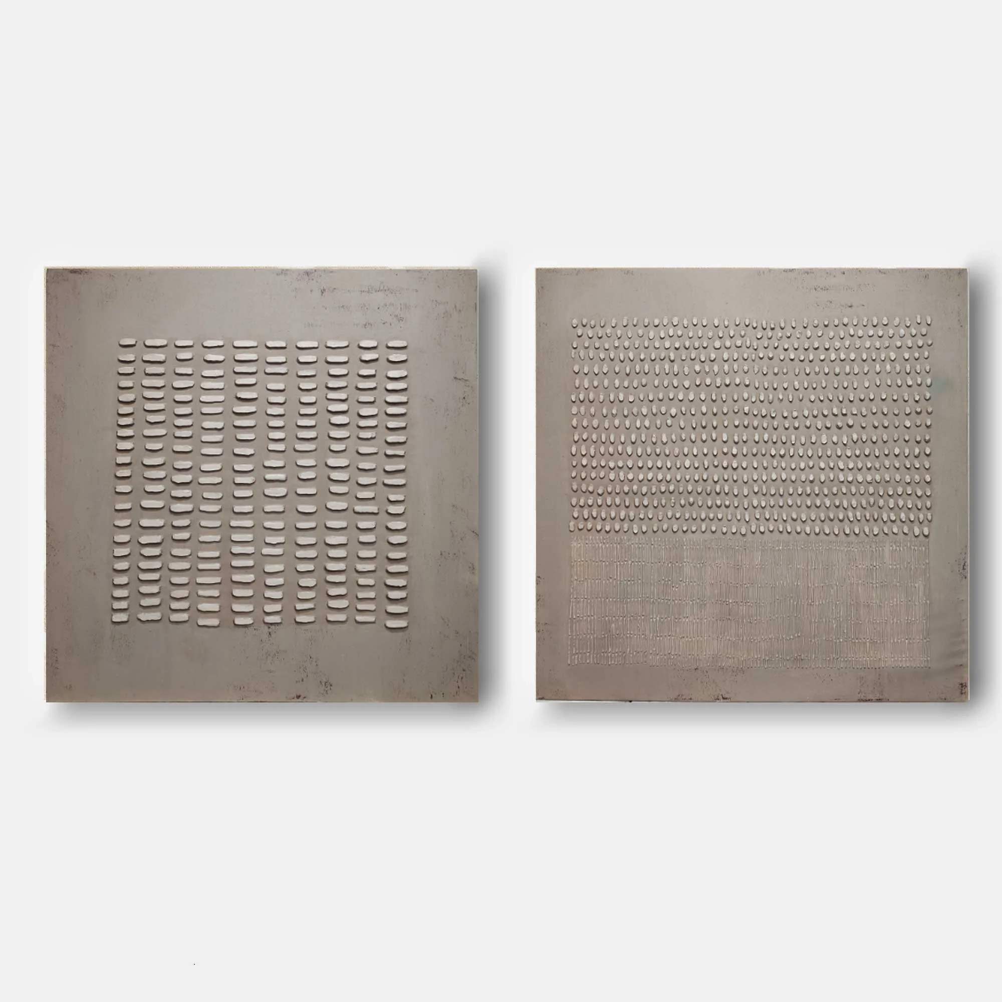 Wabi Sabi Inspired Wall Art | Large Textured Geometric Panels #ZZ 003