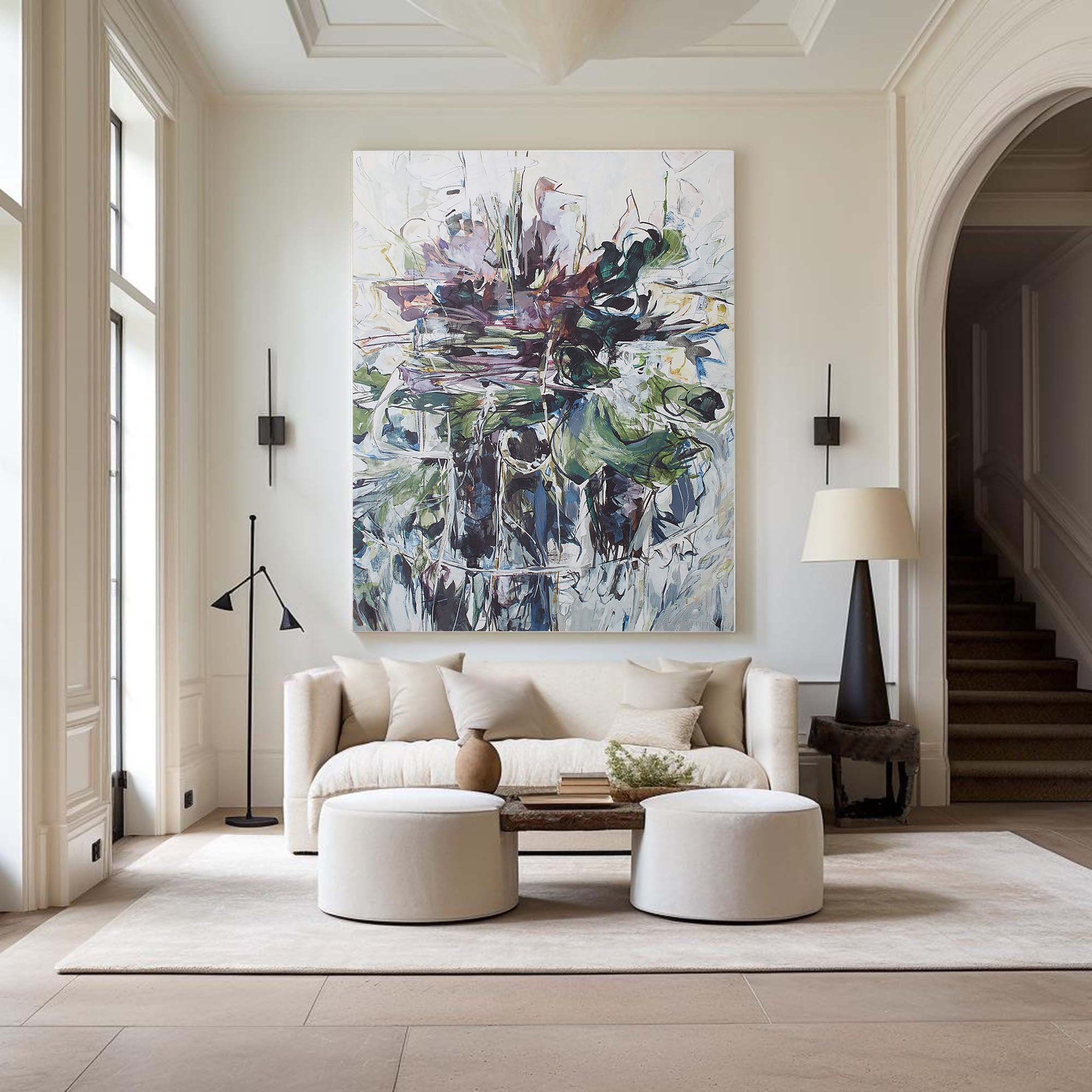 Colorful Textured Wall Art - Original Abstract Painting #TC 113