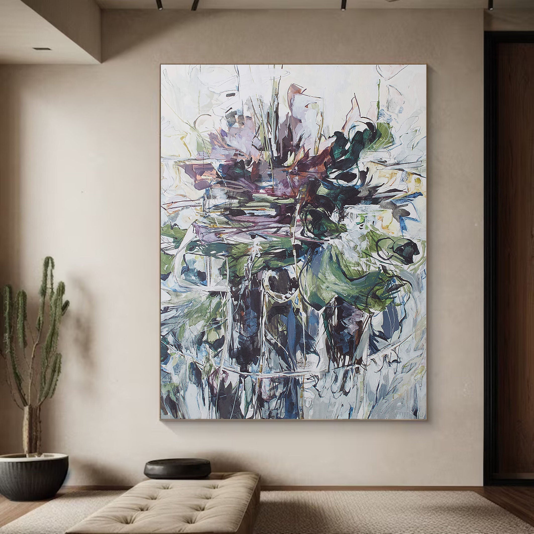 Colorful Textured Wall Art - Original Abstract Painting #TC 113