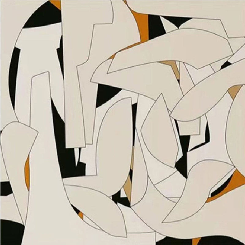 Hand-Painted Abstract Art - Geometric Shapes Decor #TC 205