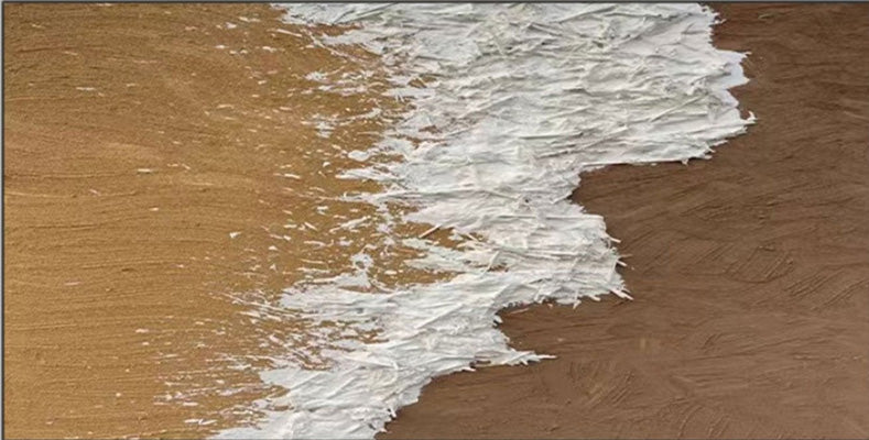 Large Abstract Beach Painting | Textured Ocean Wave Wall Art #TC 210