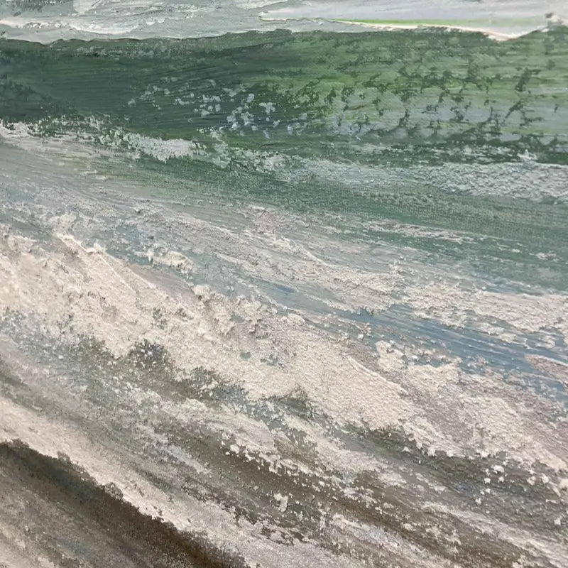 Peaceful Textured Neutral Seascape Art for Home Decor #JJ 279