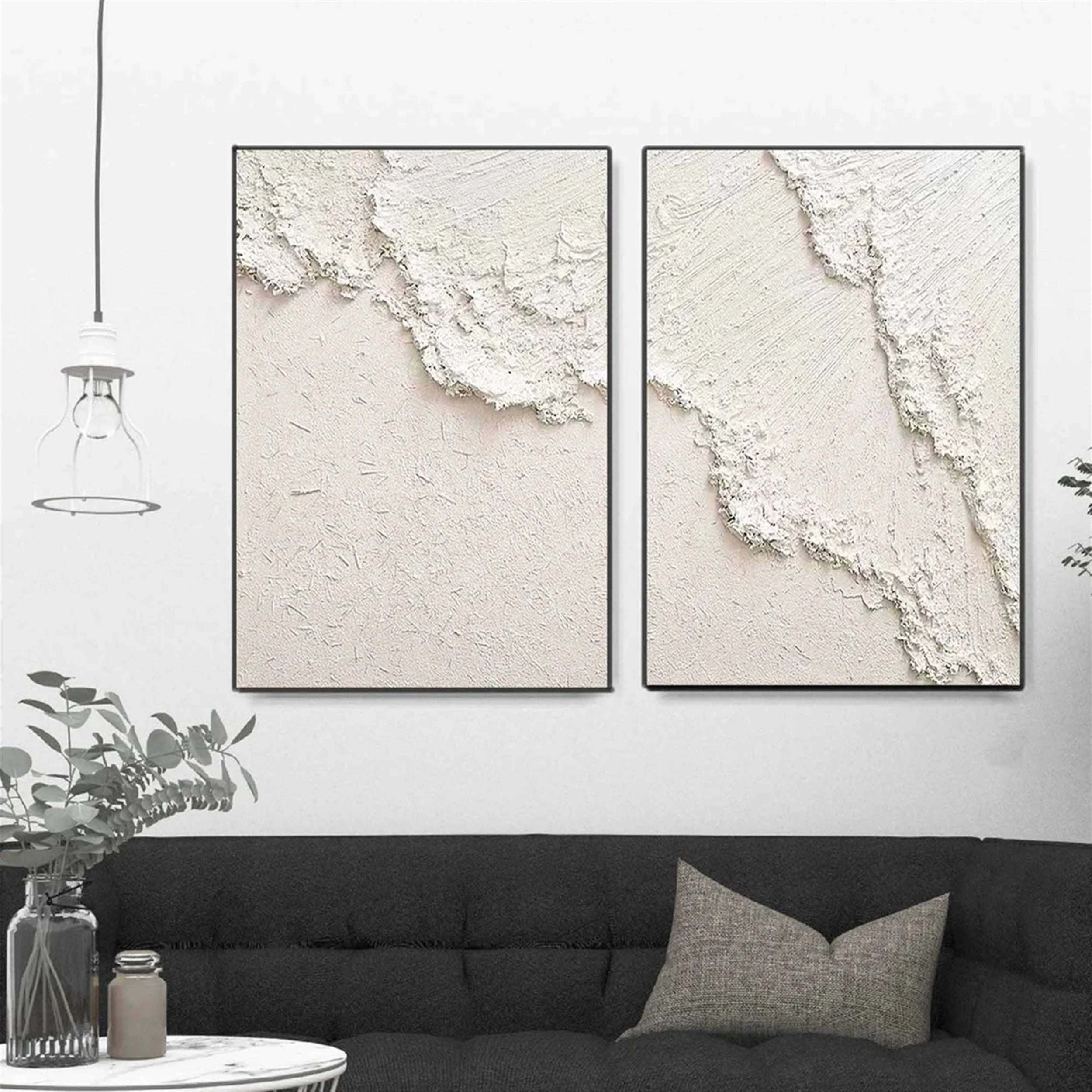 Serene Beige Art - Textured Minimalist Painting Home Decor #JJ 200