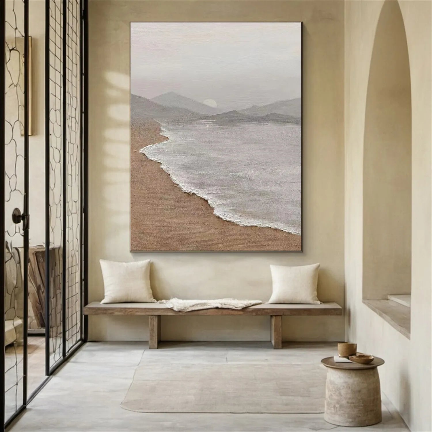 Handmade Modern Art Ocean Wave Large Wall Art #JJ 220