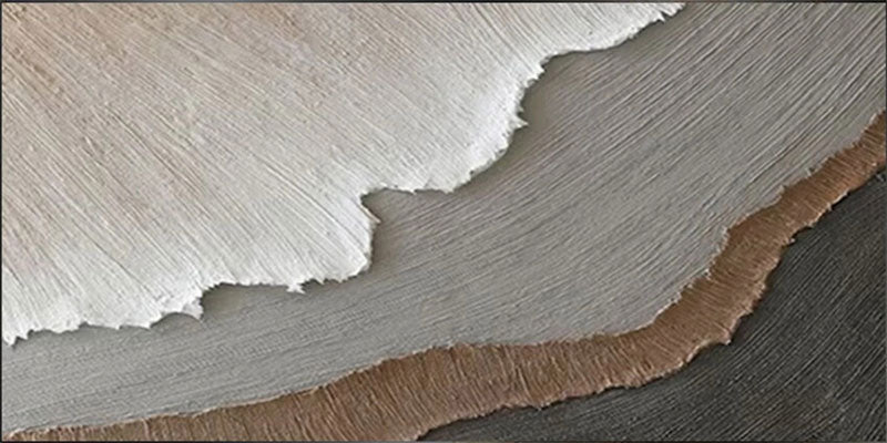 Large Neutral Tone Textured Abstract Wall Art - Ocean Painting #JJ 240