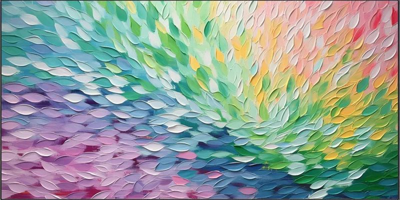 Handmade and Unique Textured Painting Art | Ocean Wave Decor #JJ 334