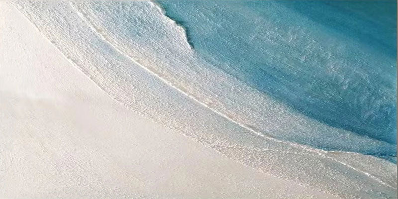 Large Textured Ocean Waves Wall Art Home Decor #JJ 251