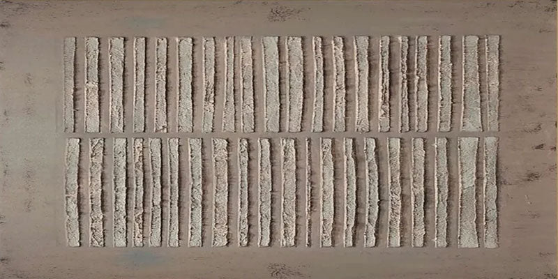 Wabi Sabi Textured Wall Art | Neutral Abstract Stripe Canvas #JJ 081