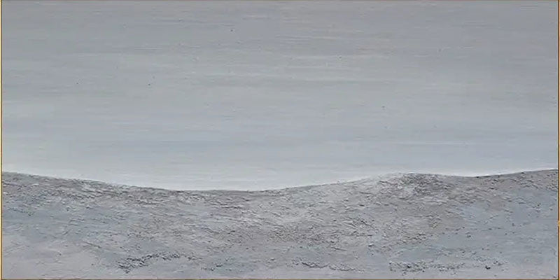 Modern Minimalist Grey Sea Painting Wall Art- Ocean Wall Decor Canvas #JJ 253