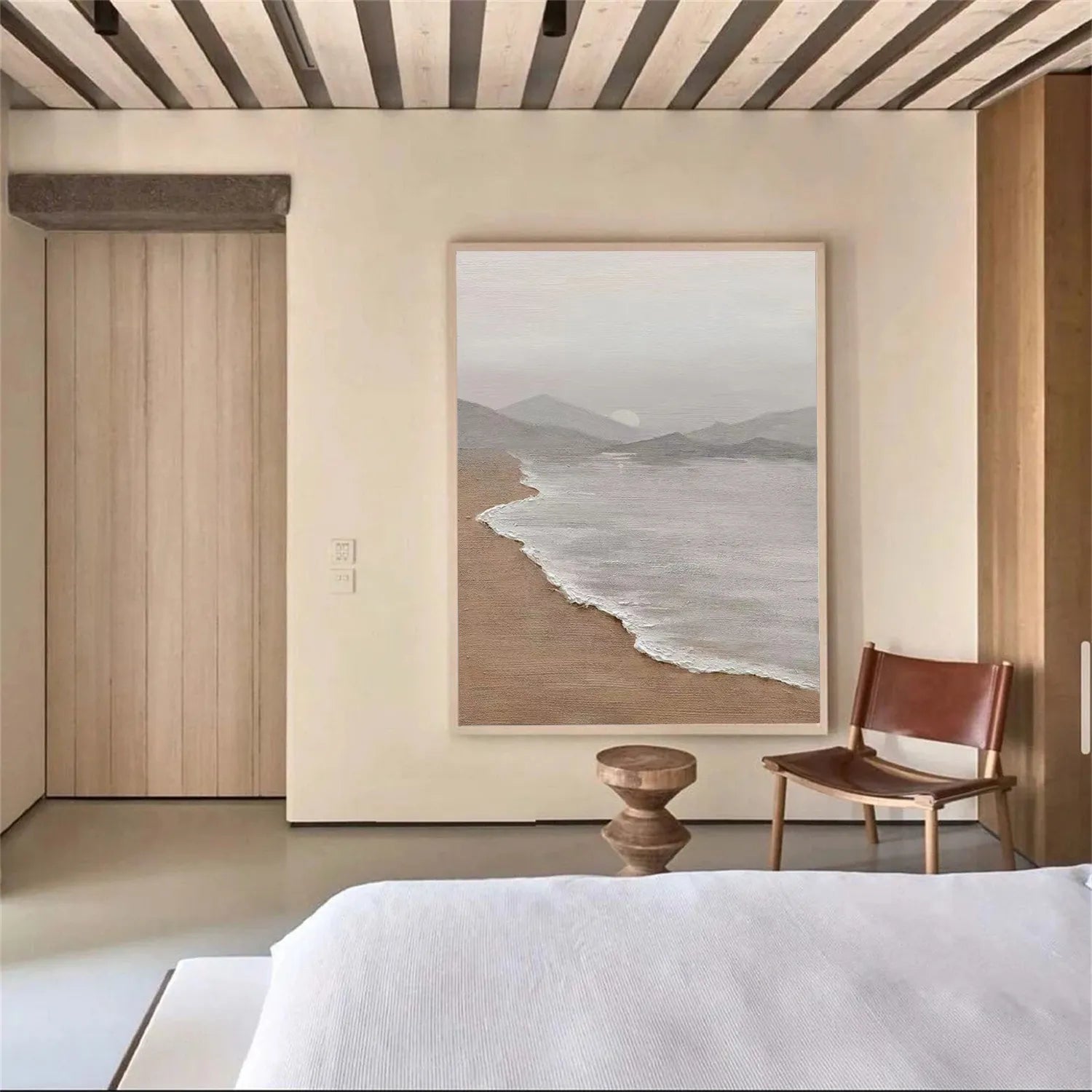 Handmade Modern Art Ocean Wave Large Wall Art #JJ 220