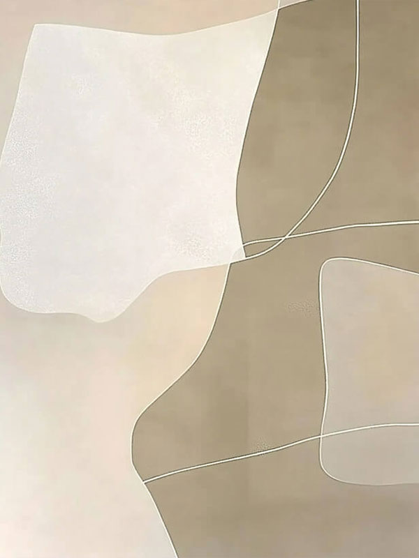 Calming Minimalist Wall Decor - Organic Abstract Art for Home #JJ 434