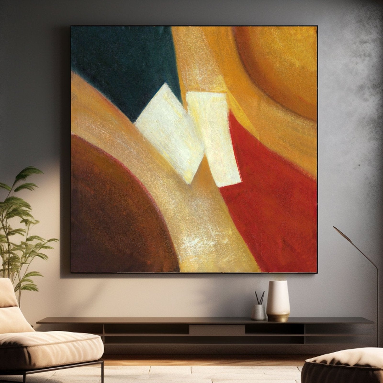 Colorful Geometric Abstract Painting for Sale #TC 199