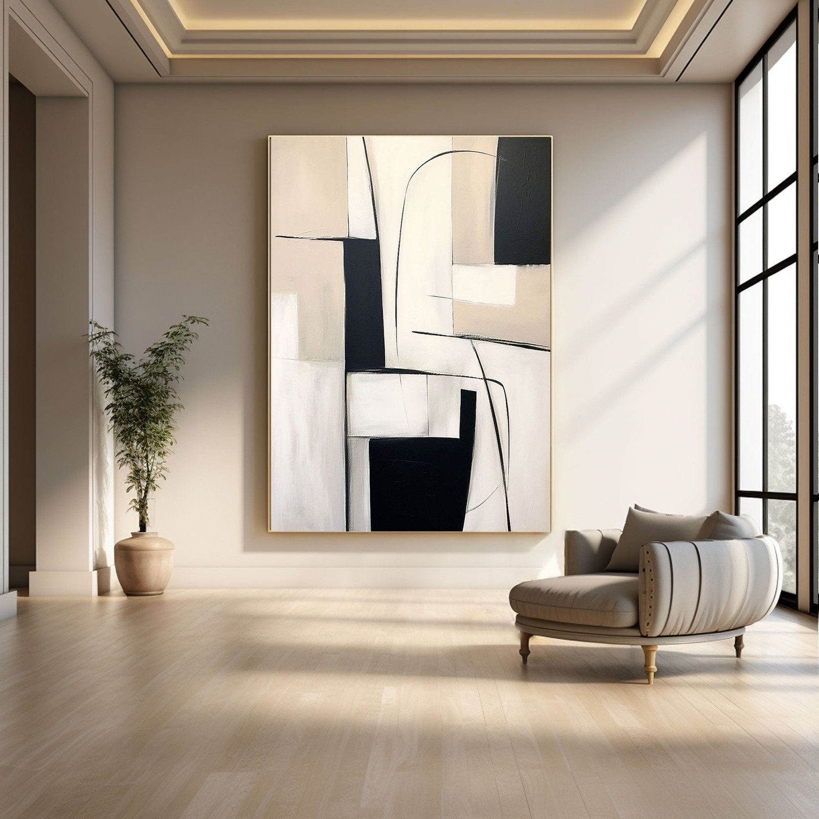 Abstract Geometric Canvas Wall Art for Home #TC 162