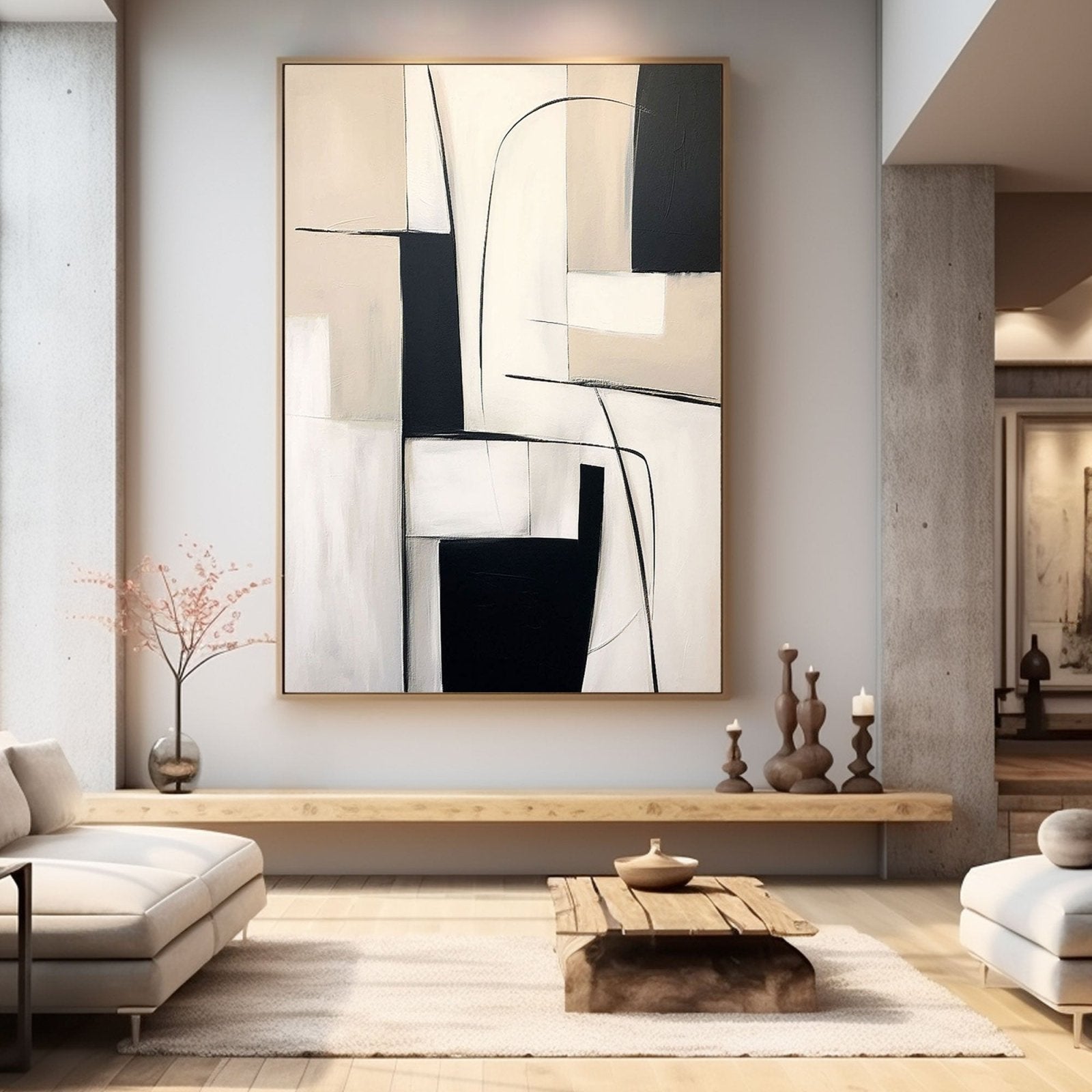 Abstract Geometric Canvas Wall Art for Home #TC 162