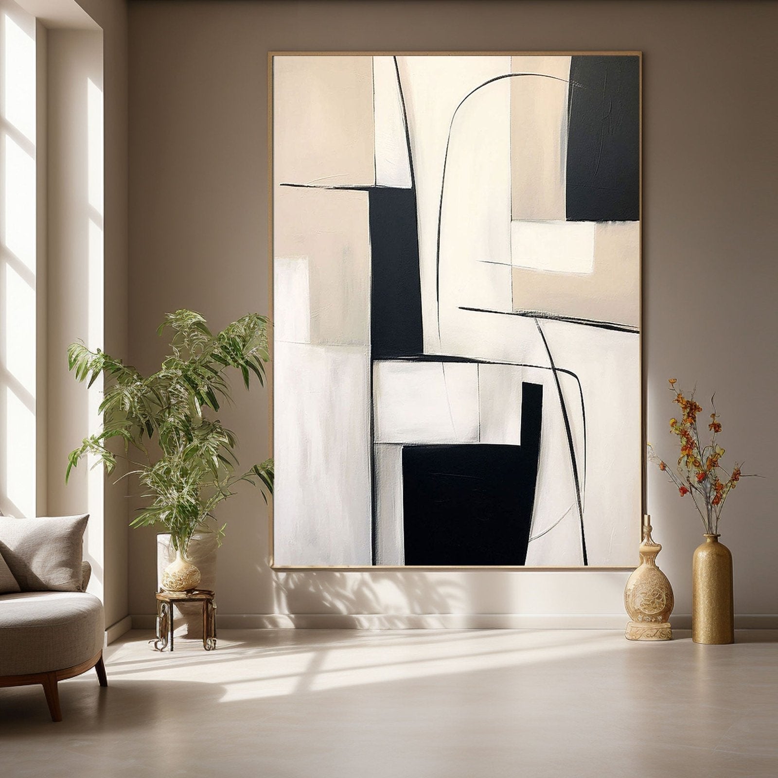 Abstract Geometric Canvas Wall Art for Home #TC 162