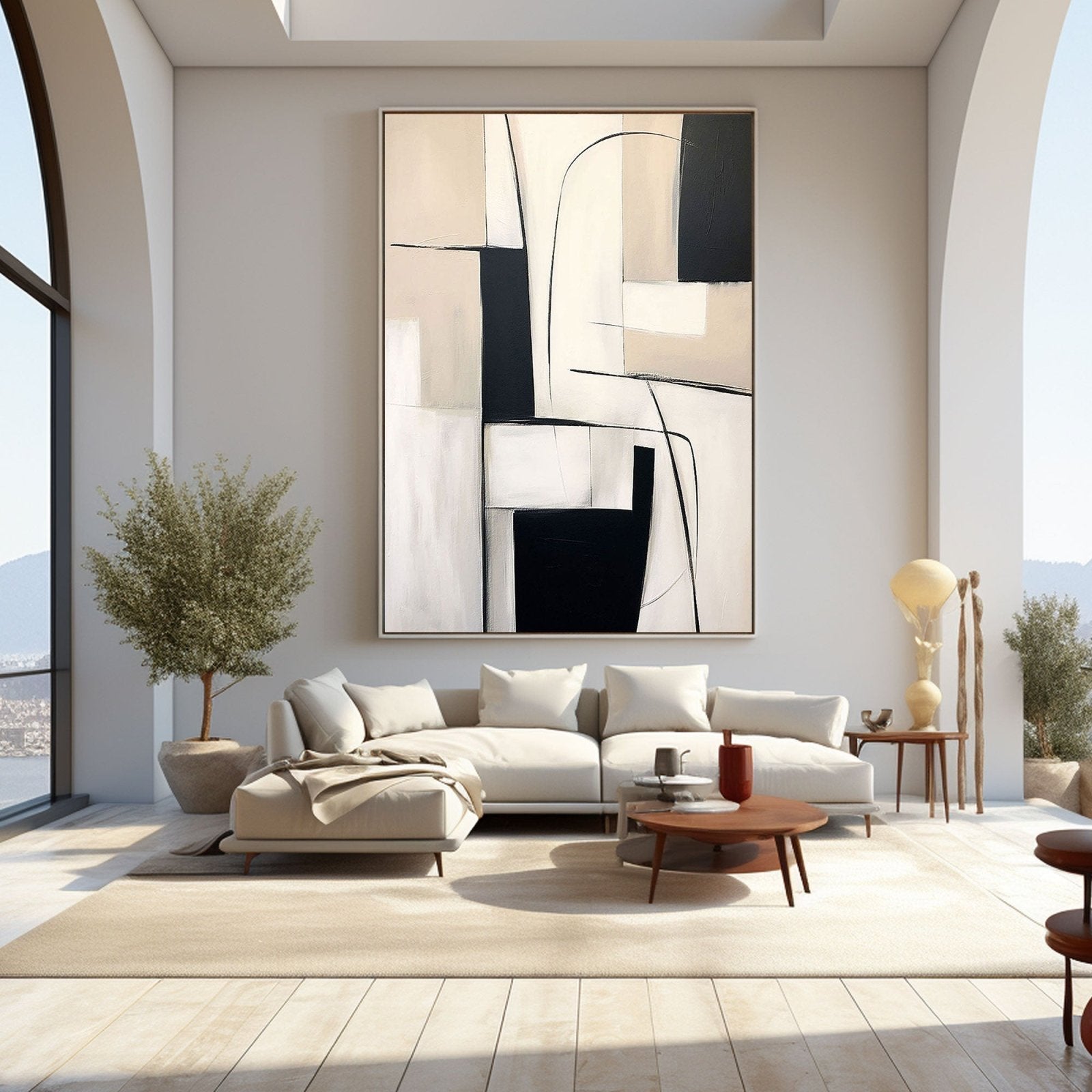 Abstract Geometric Canvas Wall Art for Home #TC 162