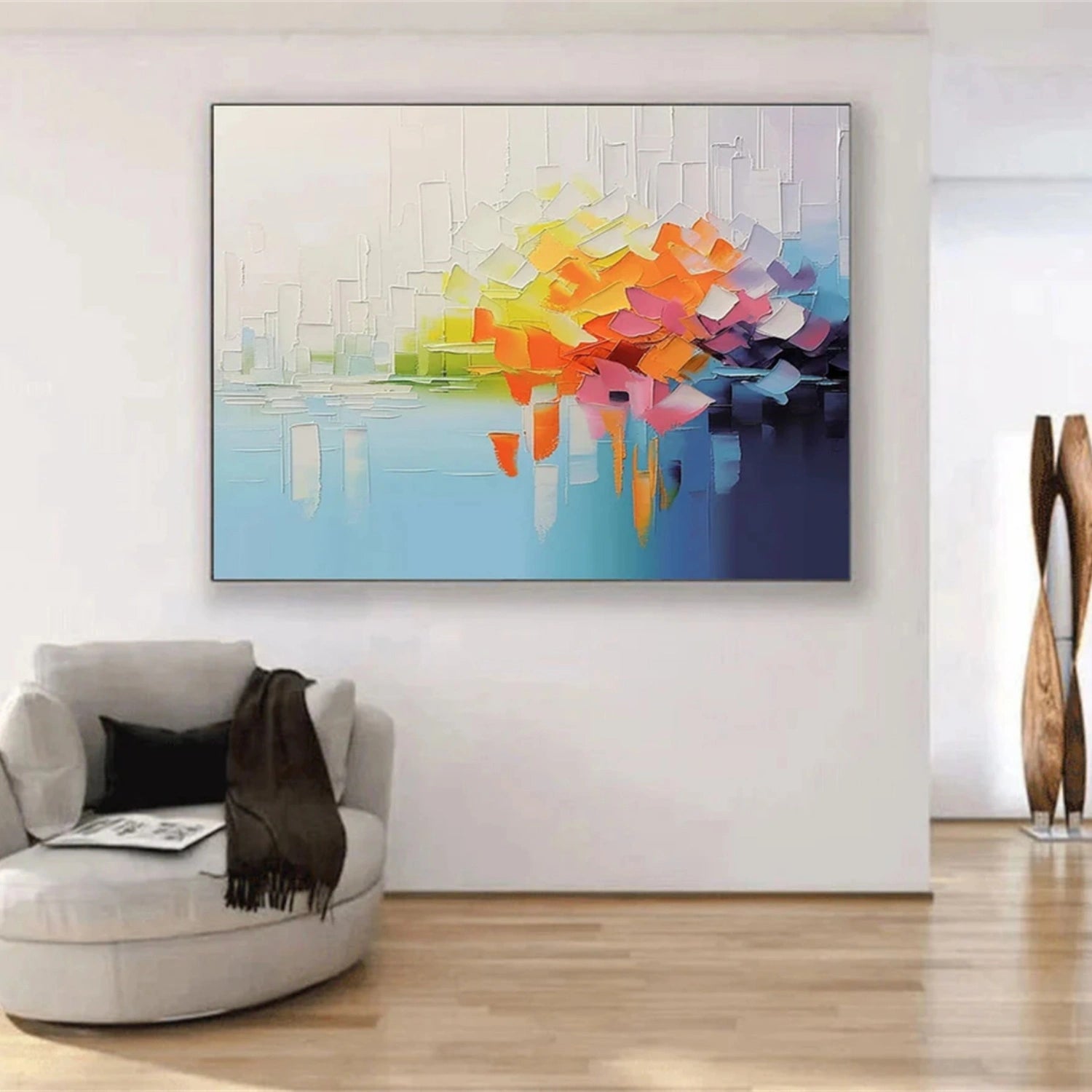 Original Abstract Painting | Impasto Color Reflection #TB 099