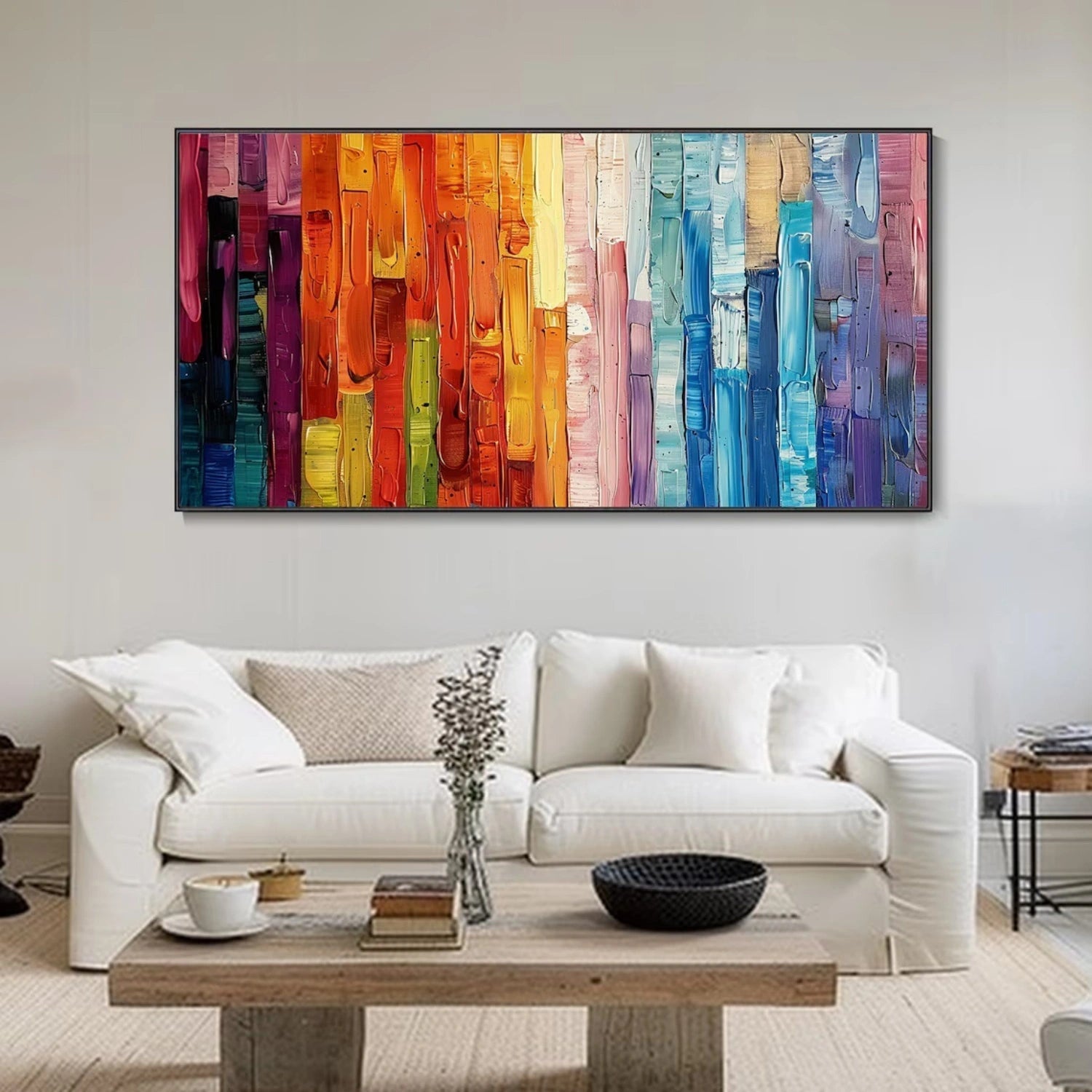 Modern Colorful Wall Decor | Textured Gradient Art #TB 109