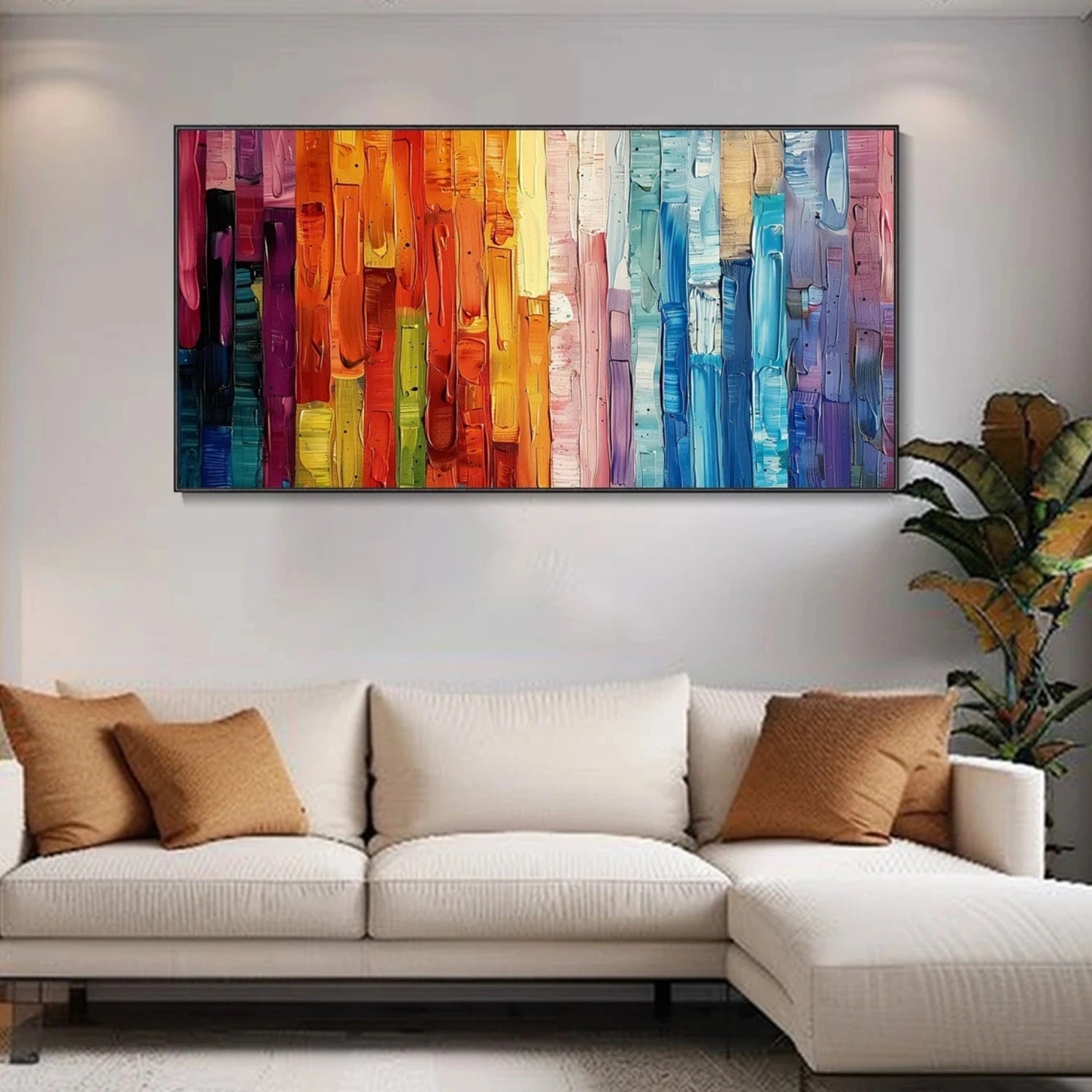 Modern Colorful Wall Decor | Textured Gradient Art #TB 109