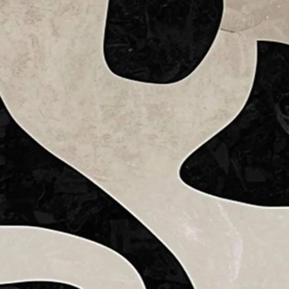 Black and Beige Abstract Wall Art Set of 2 #ZZ 234