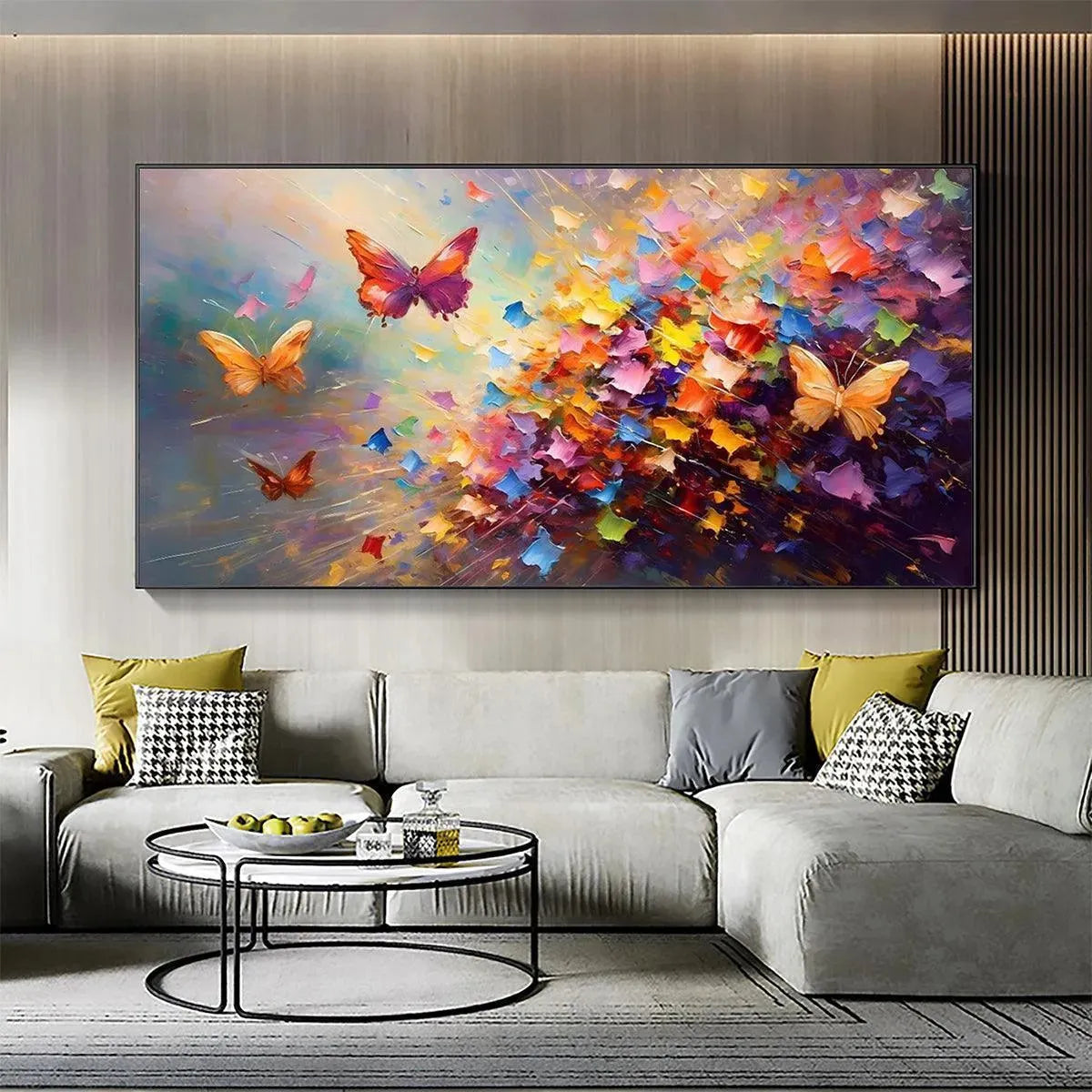 Colorful Butterfly Wall Art | Vibrant Abstract Painting #ZZ 258