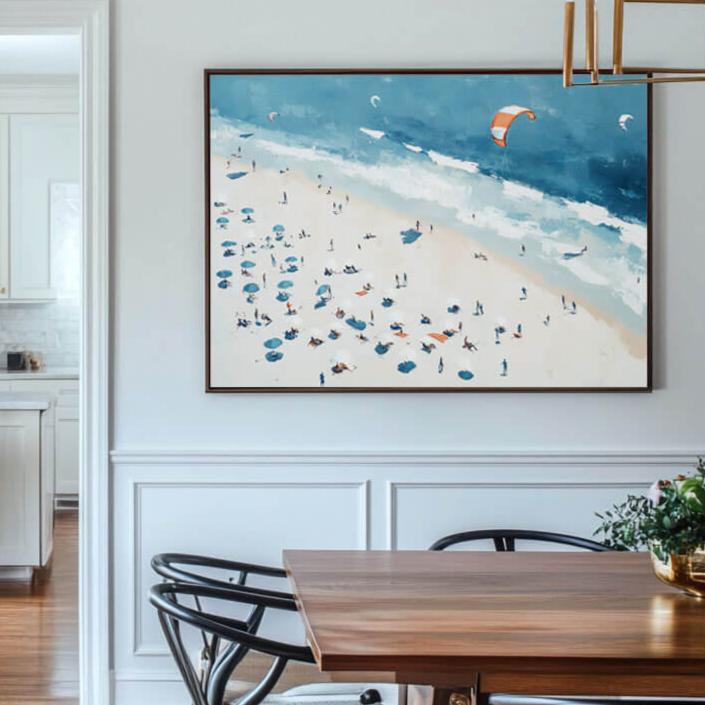 Vibrant Summer Beach Scene | Coastal Escape Wall Art #AA 263
