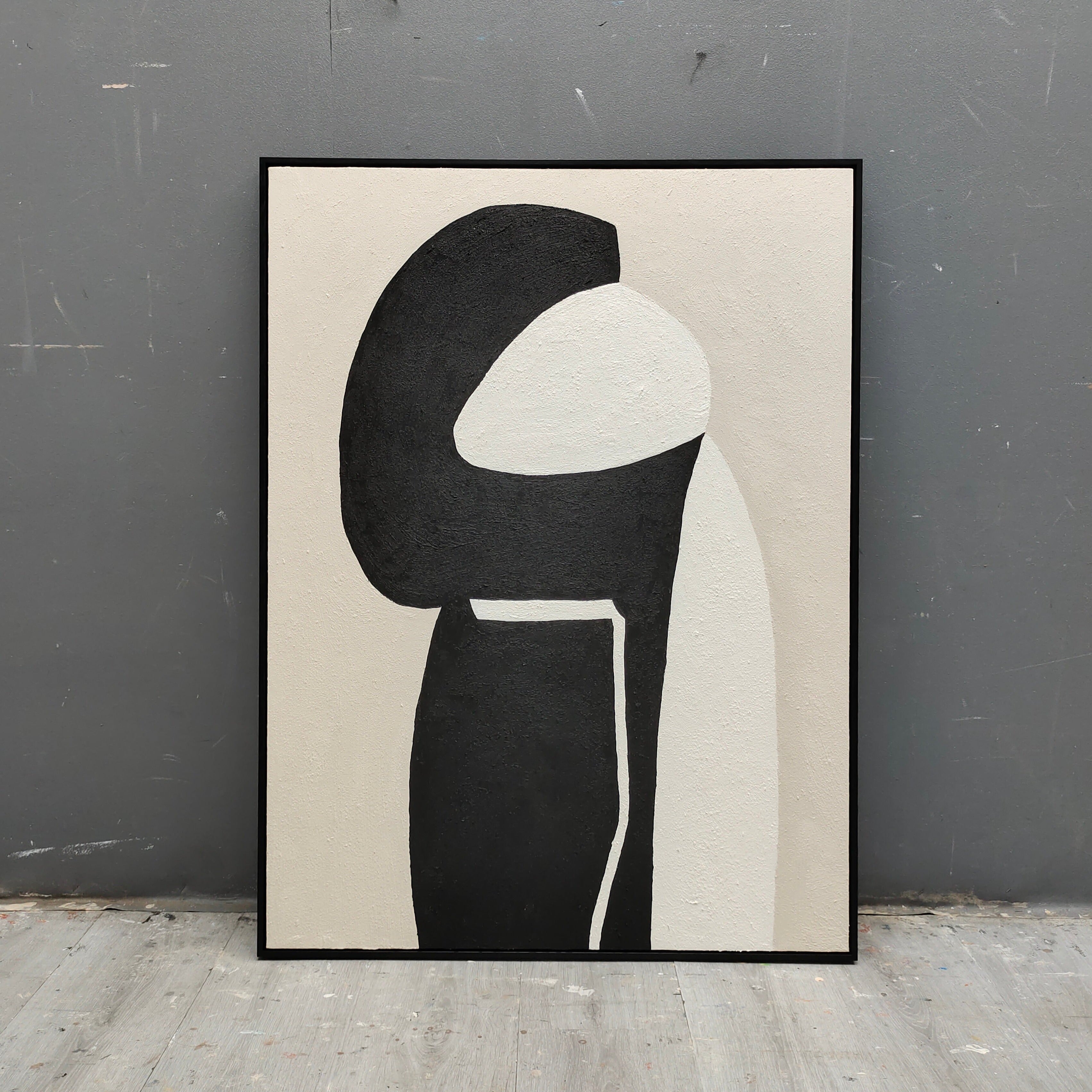 Large Japandi Style Wall Art | Wabi-sabi Abstract Canvas #AA 312