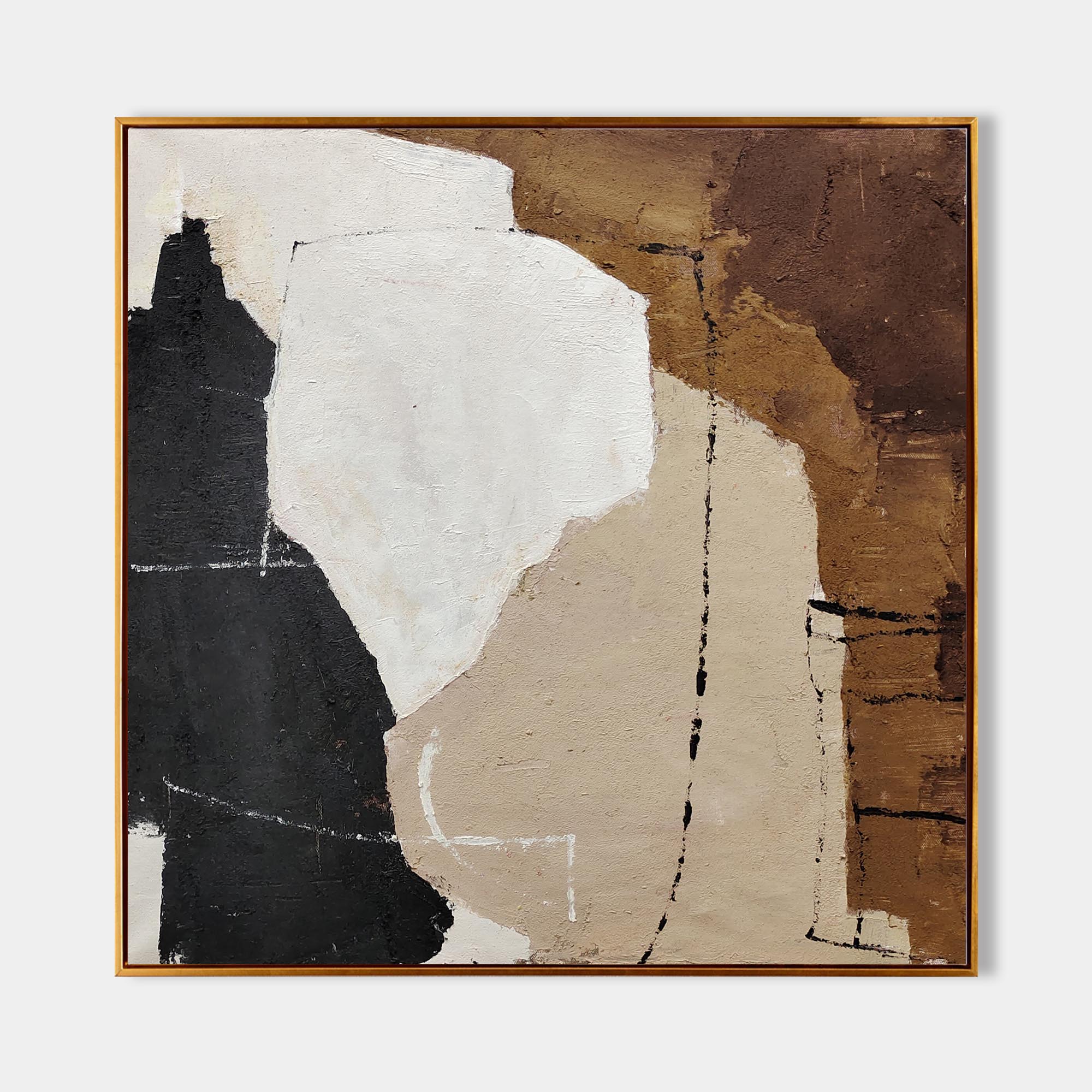 Large Textured Abstract Art | Minimalist Plaster Painting #AA 280