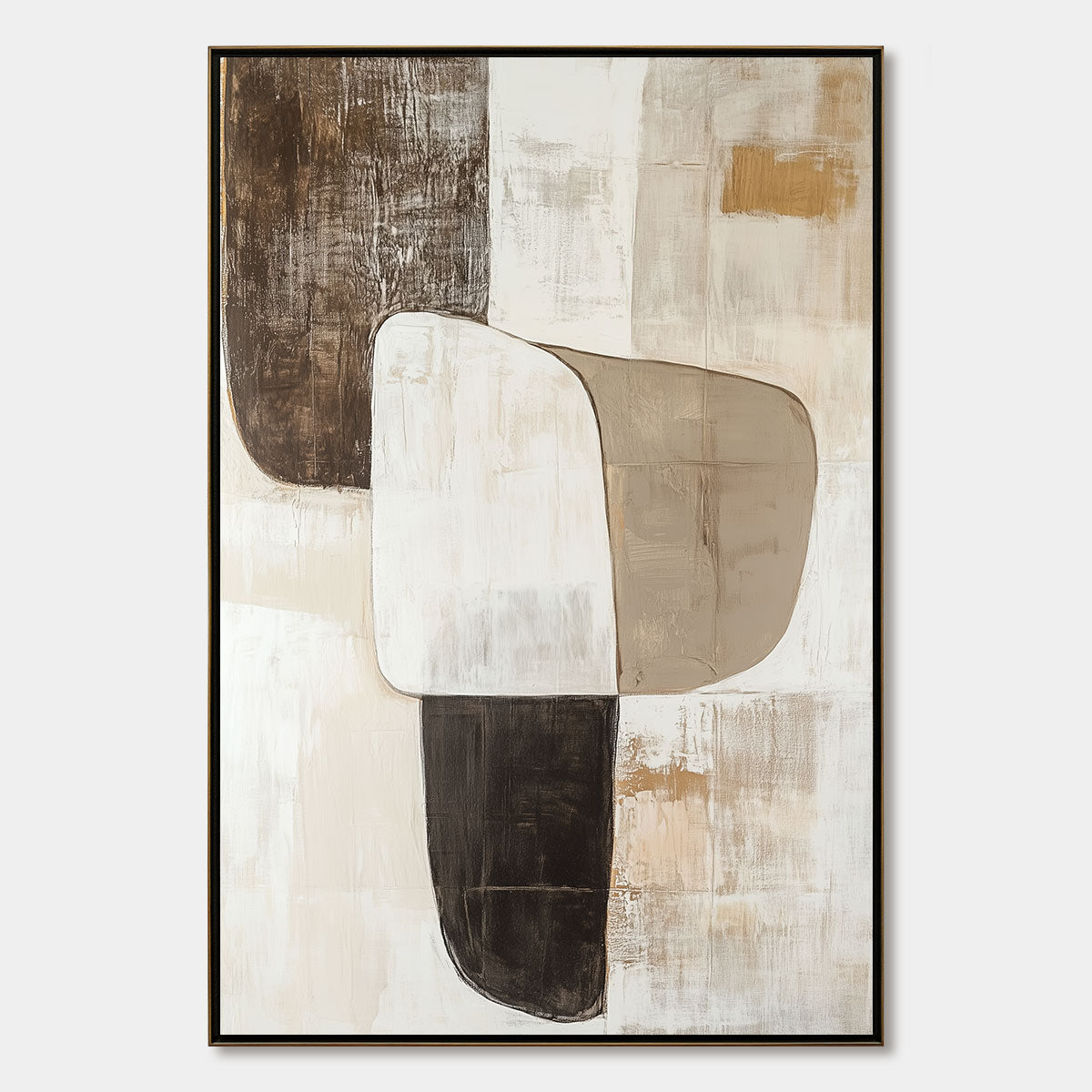 Wabi Sabi Wall Art | Neutral Textured Abstract Painting#AA 090