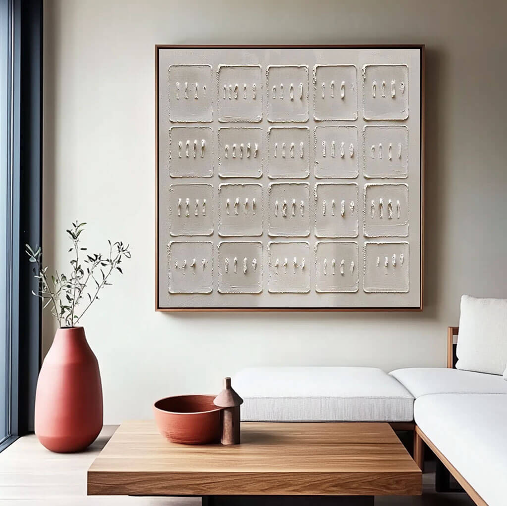 Wabi-Sabi Wall Art | Textured Japandi Style Abstract Painting #ZZ 231