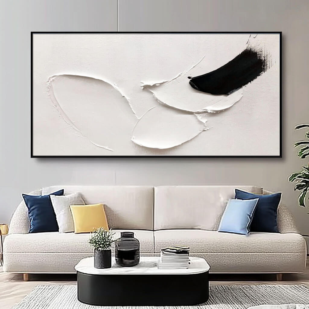 Minimalist Statement Art | Bold Stroke Textured Painting #JJ 438