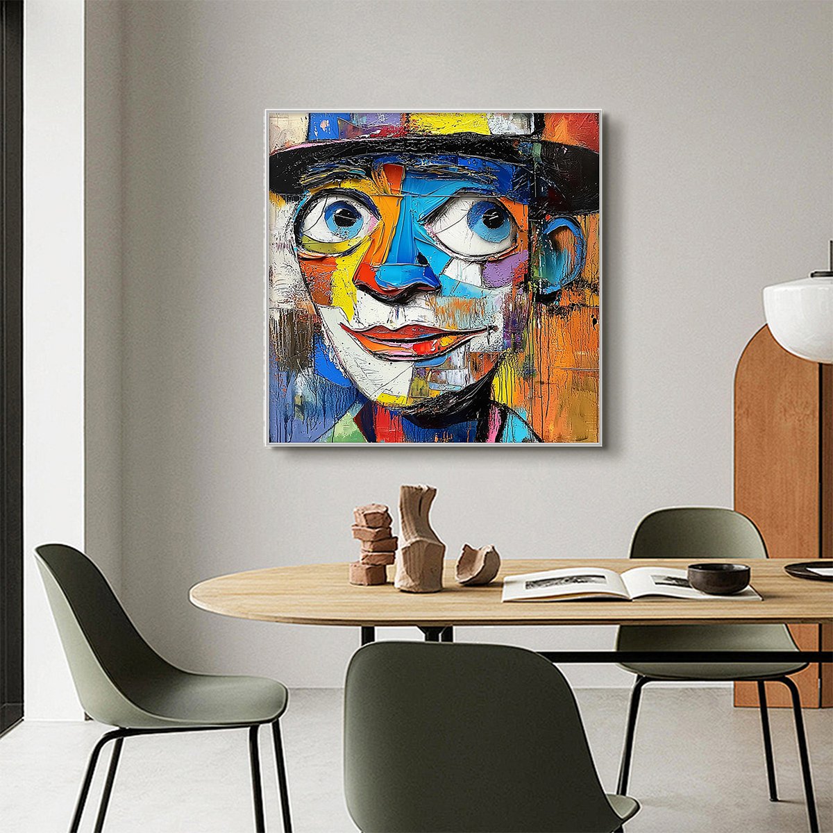Bold Colorful Face Painting | Contemporary Statement Art #AA 008