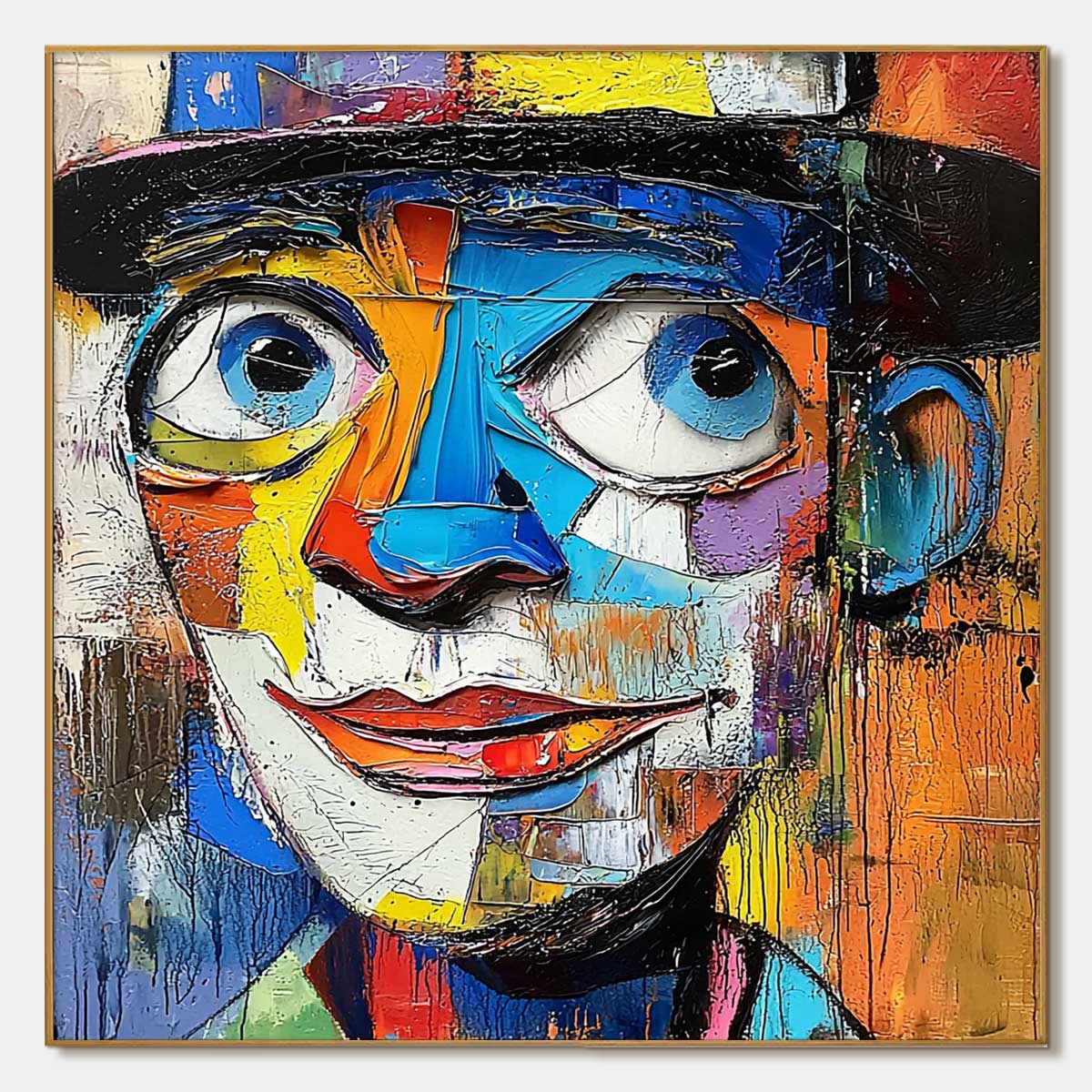 Bold Colorful Face Painting | Contemporary Statement Art #AA 008