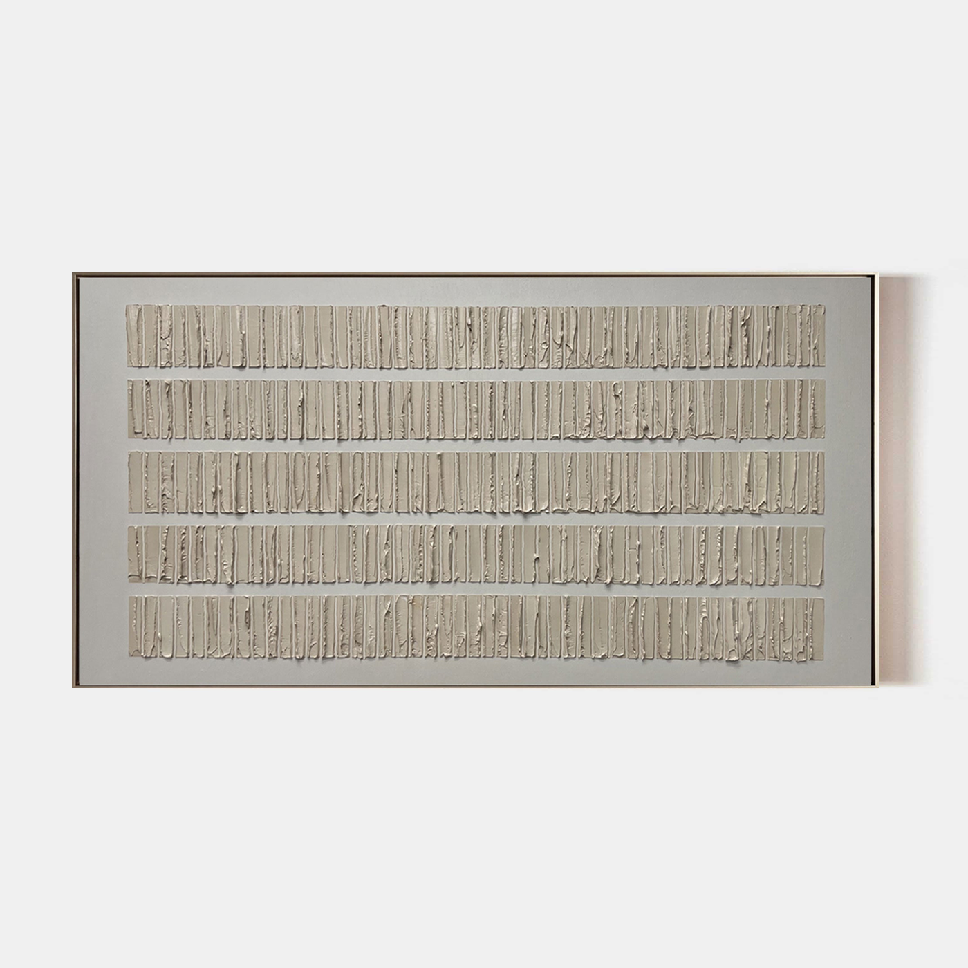Wabi Sabi Linear Plaster Wall Art – Minimalist Neutral Abstract Decor