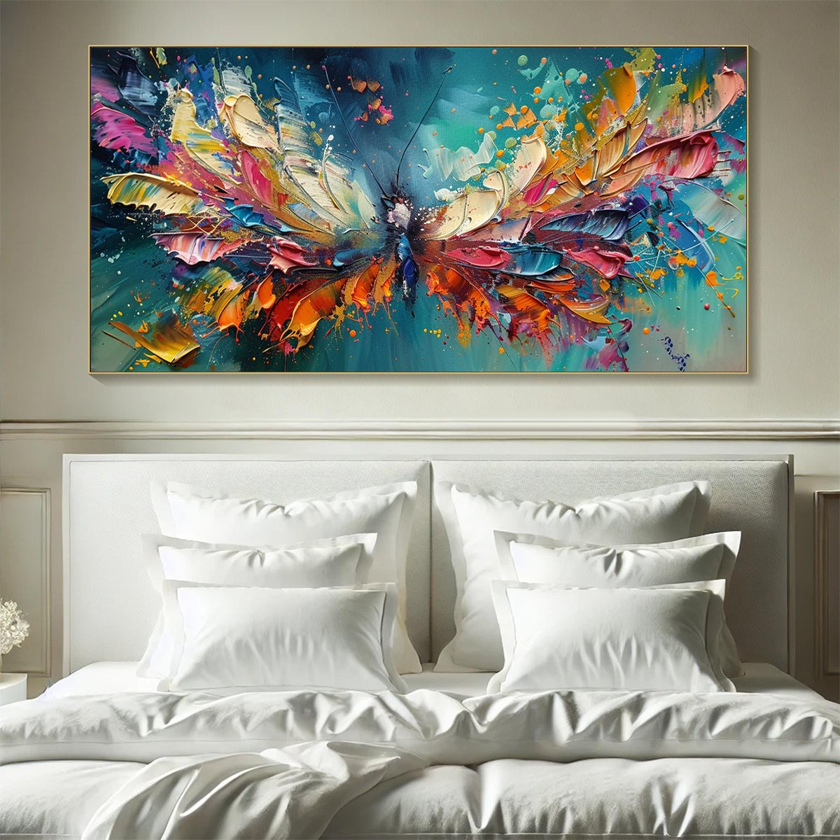 Colorful Abstract Butterfly Painting | Vibrant Animal Wall Art #AA 125