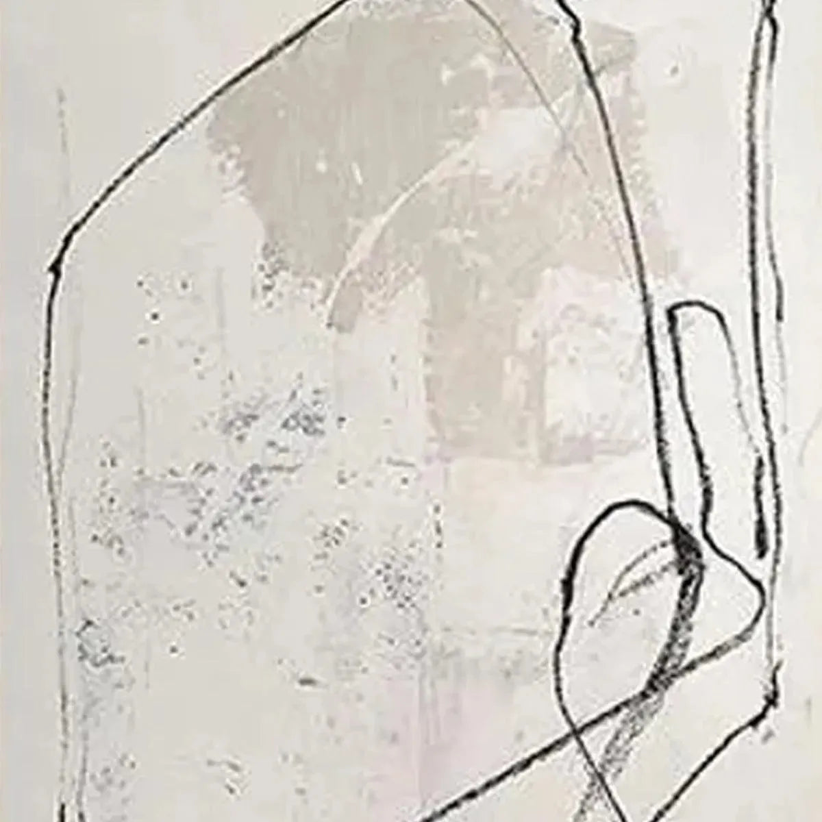 Abstract Expressionist Painting Set | Black & White Art #AA 212