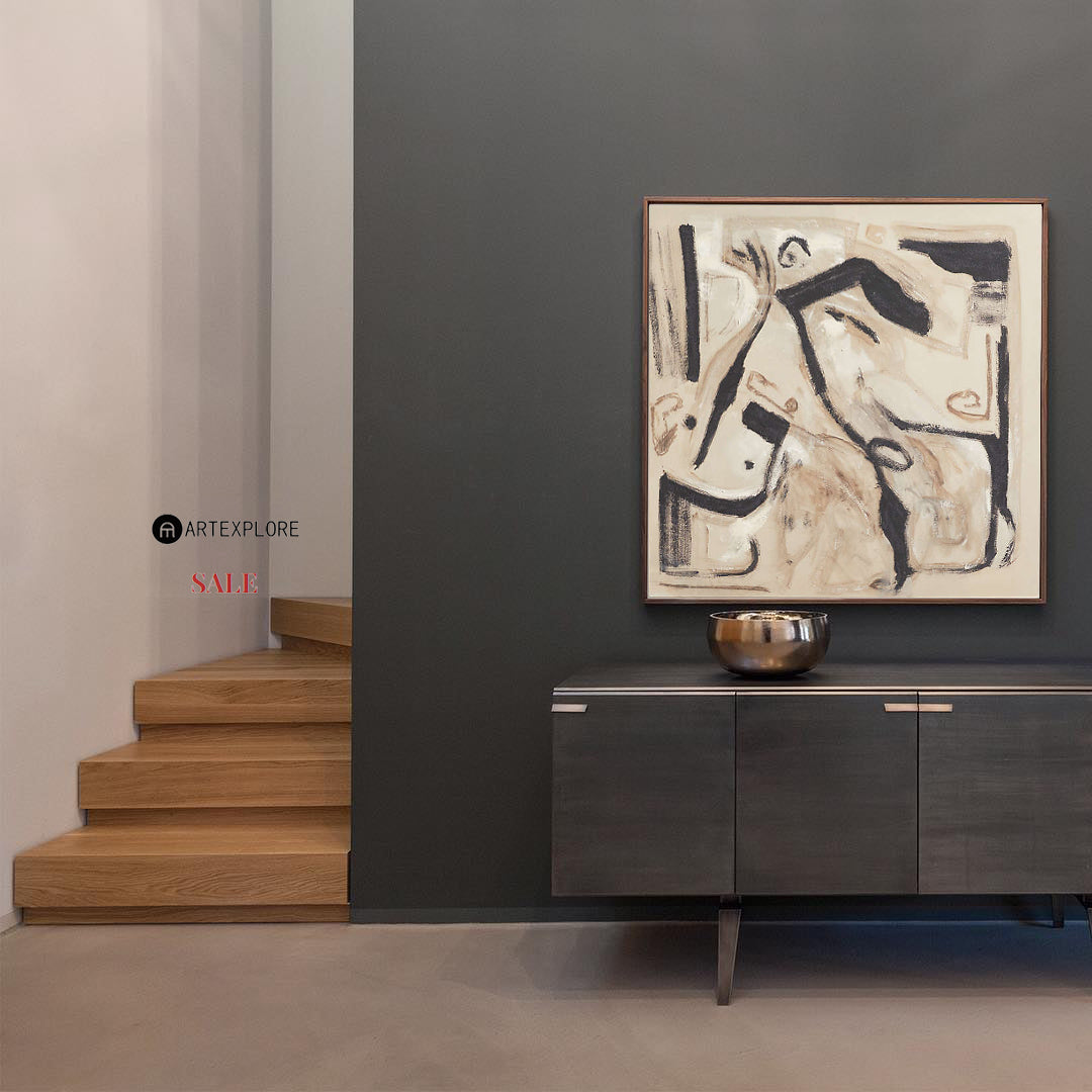 Contemporary Abstract Expressionist Art | Graffiti Style Line Painting #AA 399