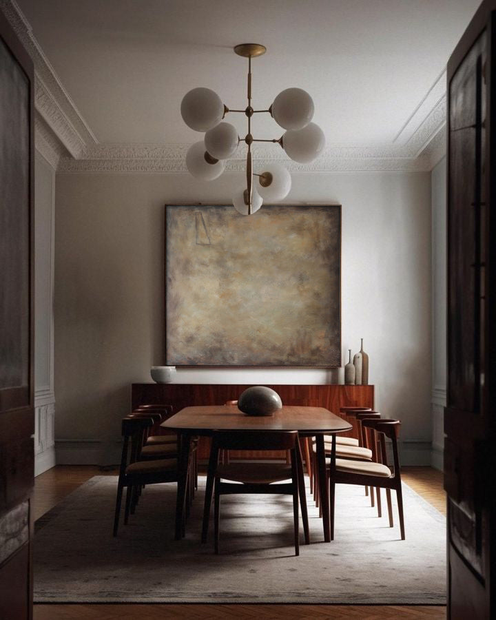 Moody Atmospheric Cloudscape Painting | Ethereal Abstract Print #AA 391