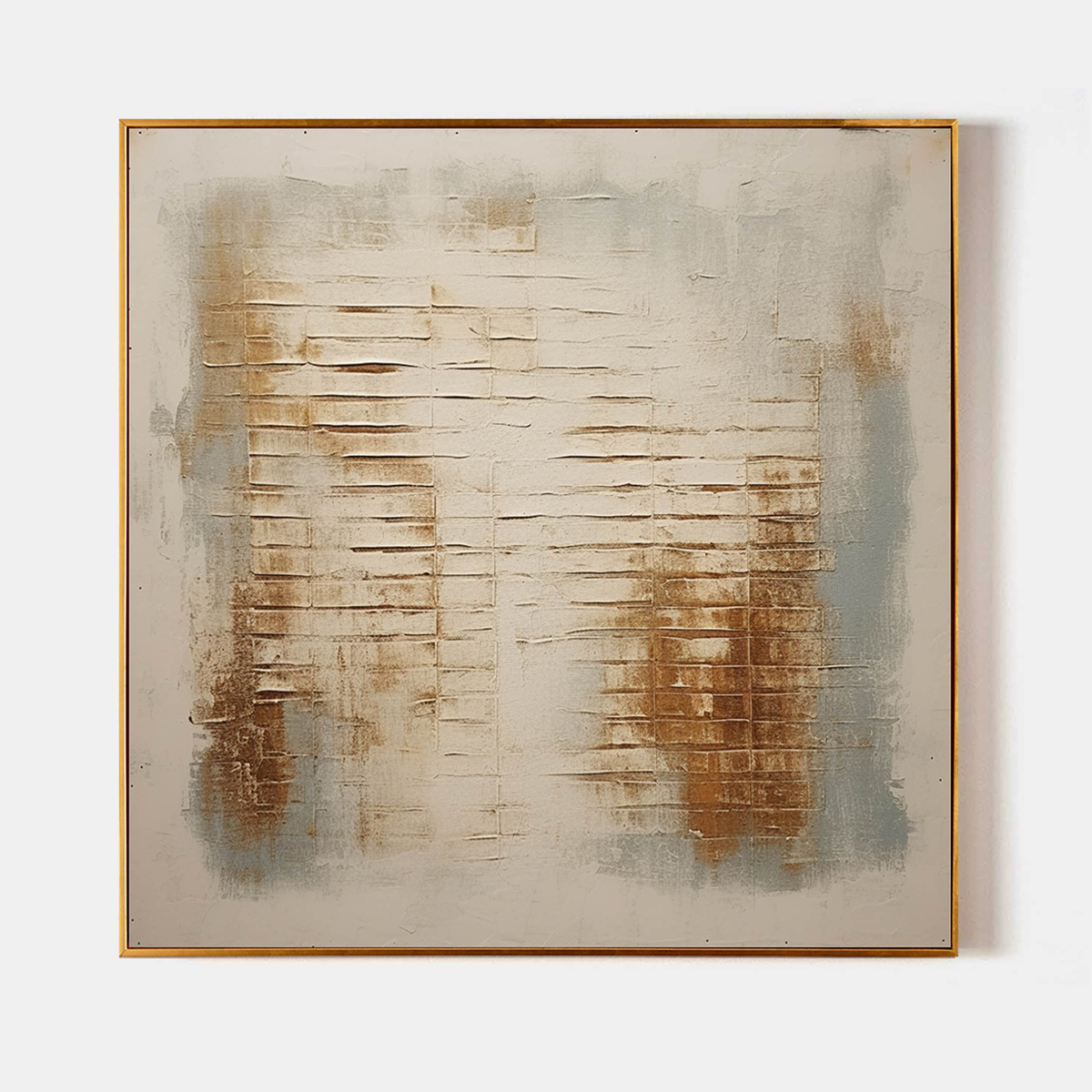 Soft Horizon – Neutral Textured Abstract Wall Art for Organic Modern Homes