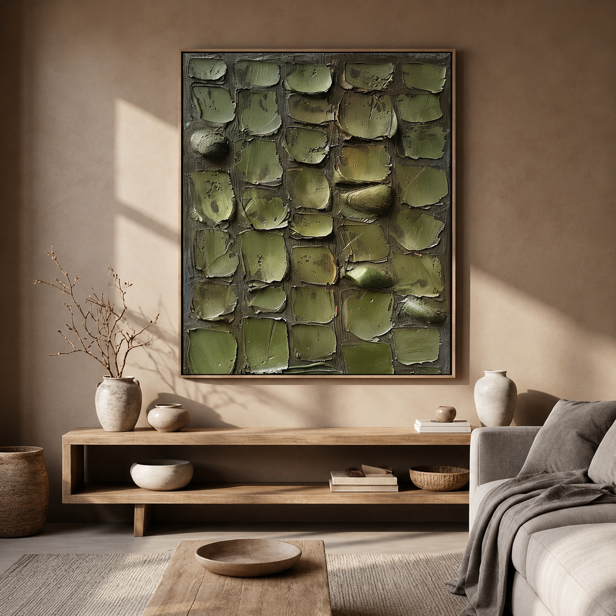 Earth Fragments – Textured Abstract Wall Art for Organic Modern Interiors