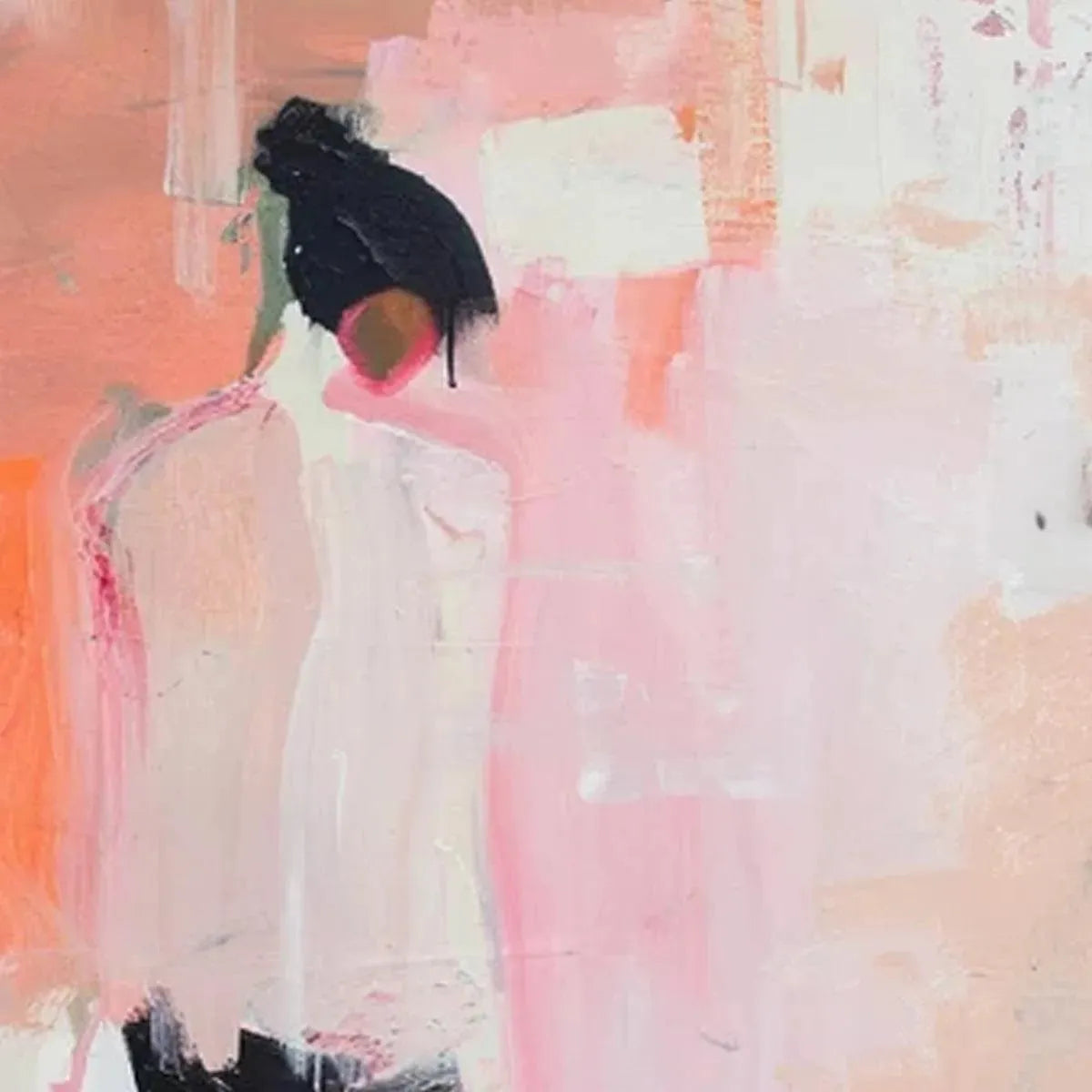 Expressive Figurative Art | Large Abstract Woman Painting #AA 116